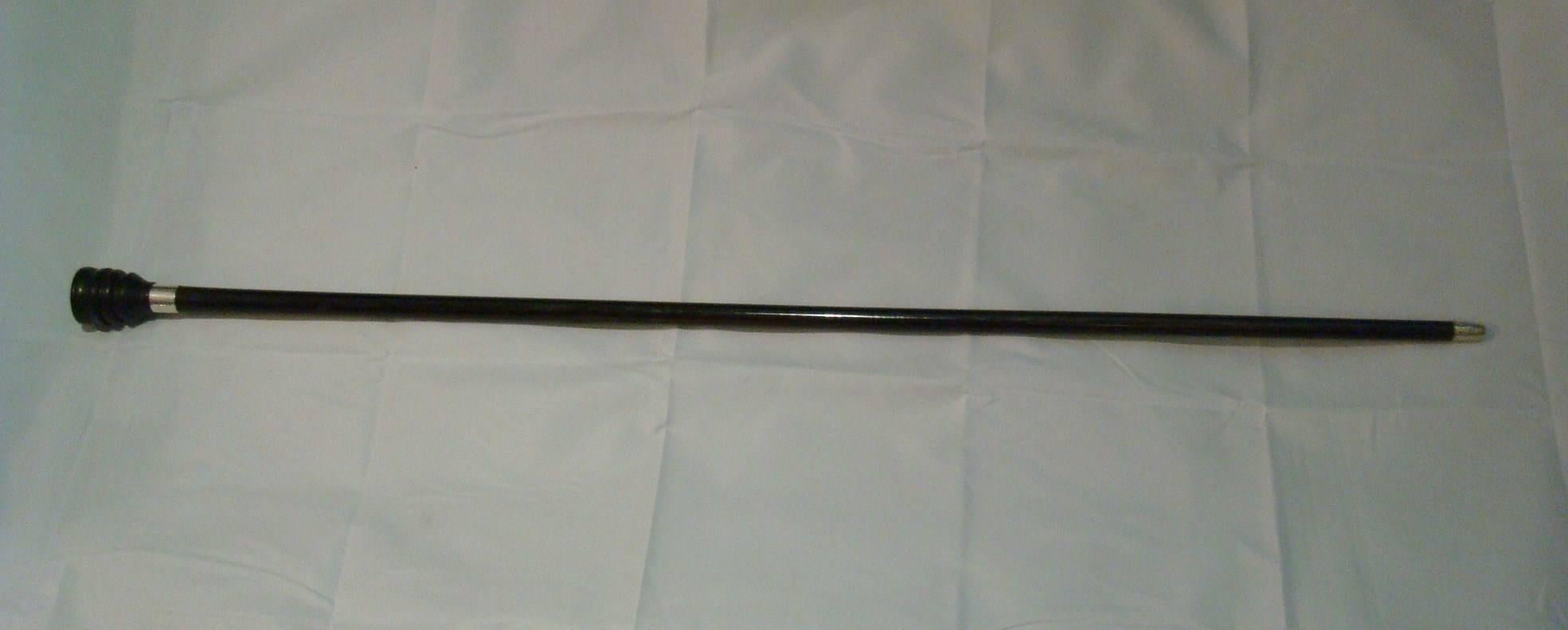 Mid-20th Century Futurist Benito Mussolini Shadow Walking Stick - Cane