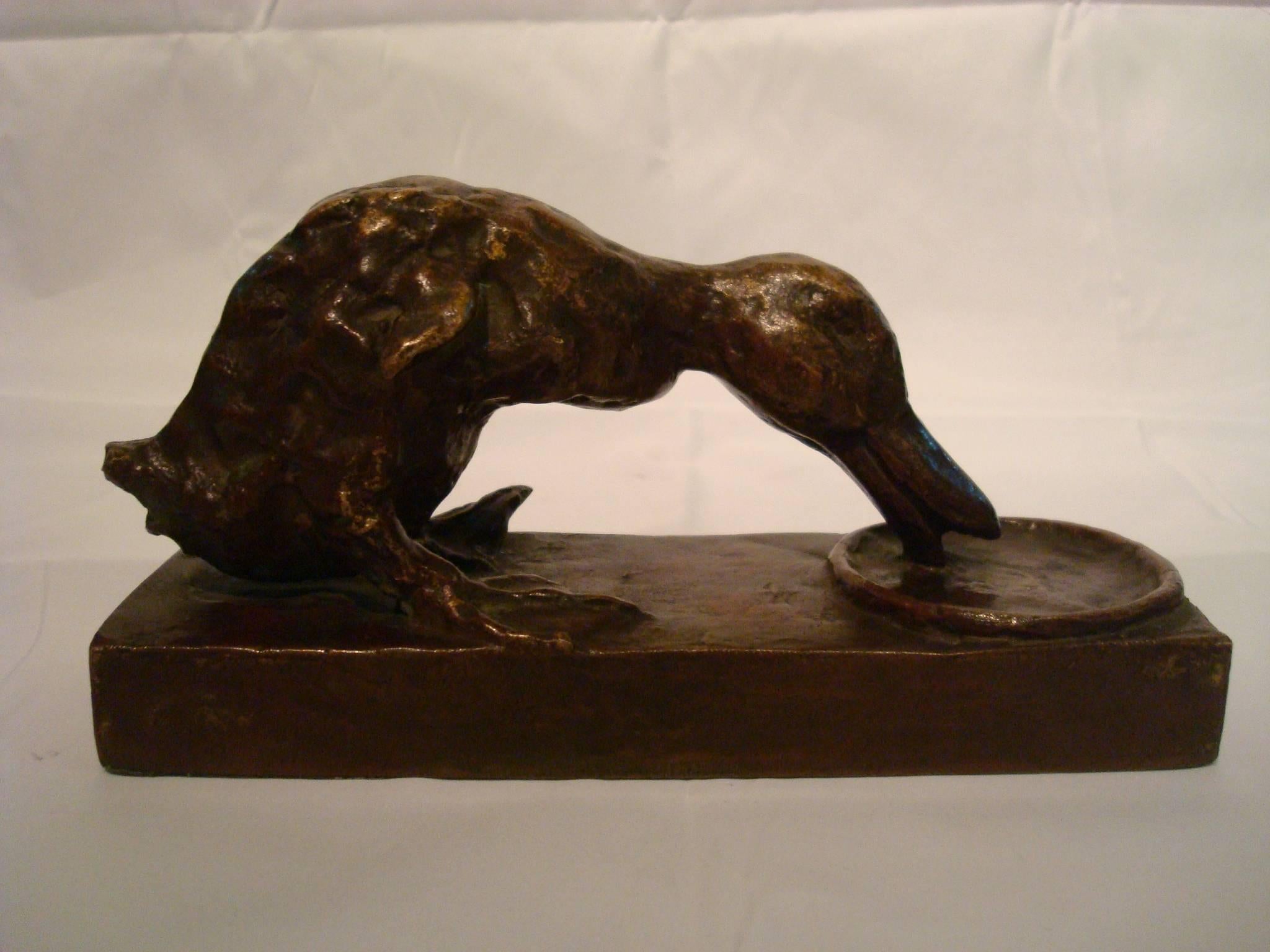 Rare Edith B. Parsons Little Ducks Bronze Figural Bookends, American 2