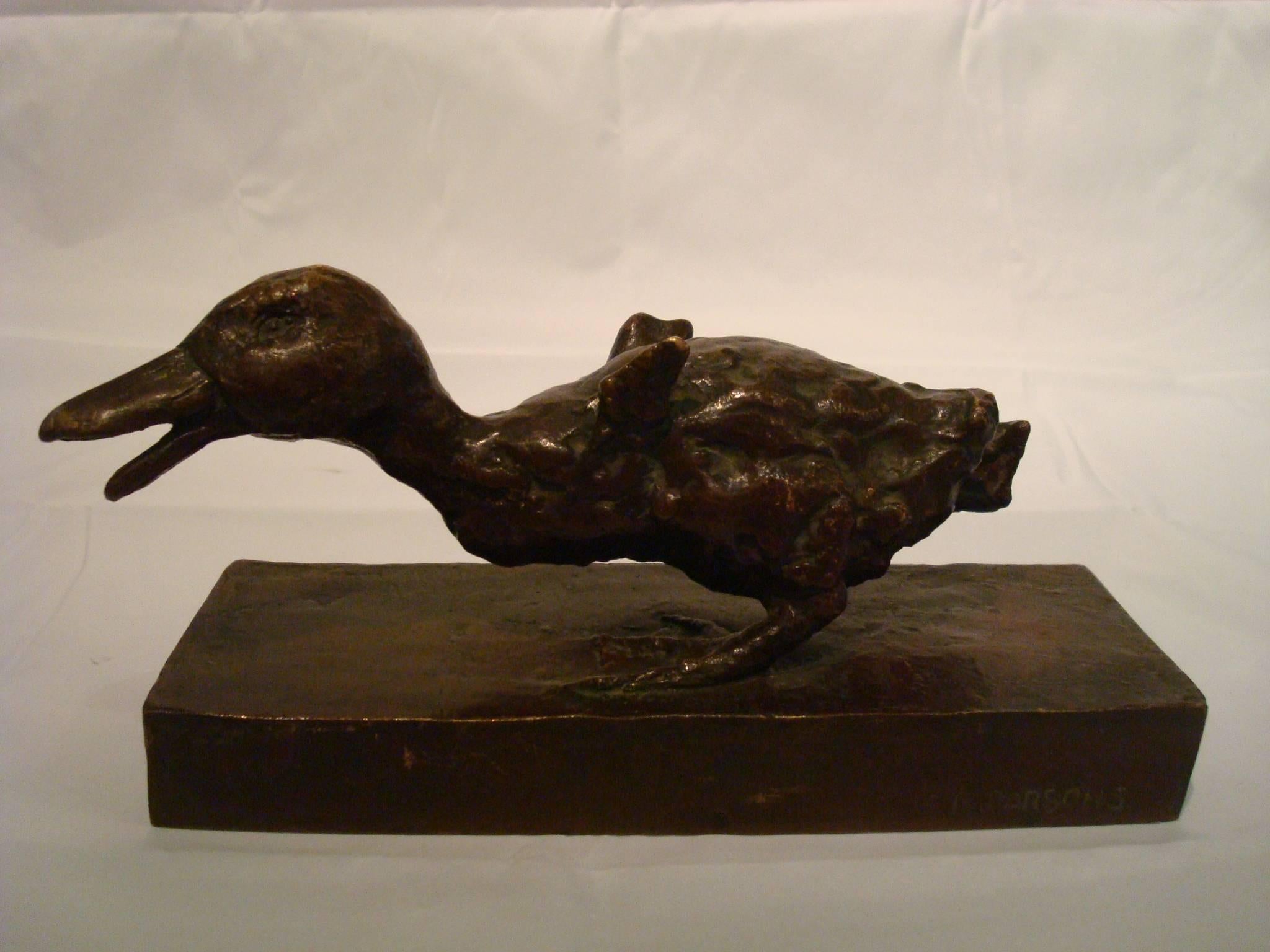 Rare Edith B. Parsons Little Ducks Bronze Figural Bookends, American 3