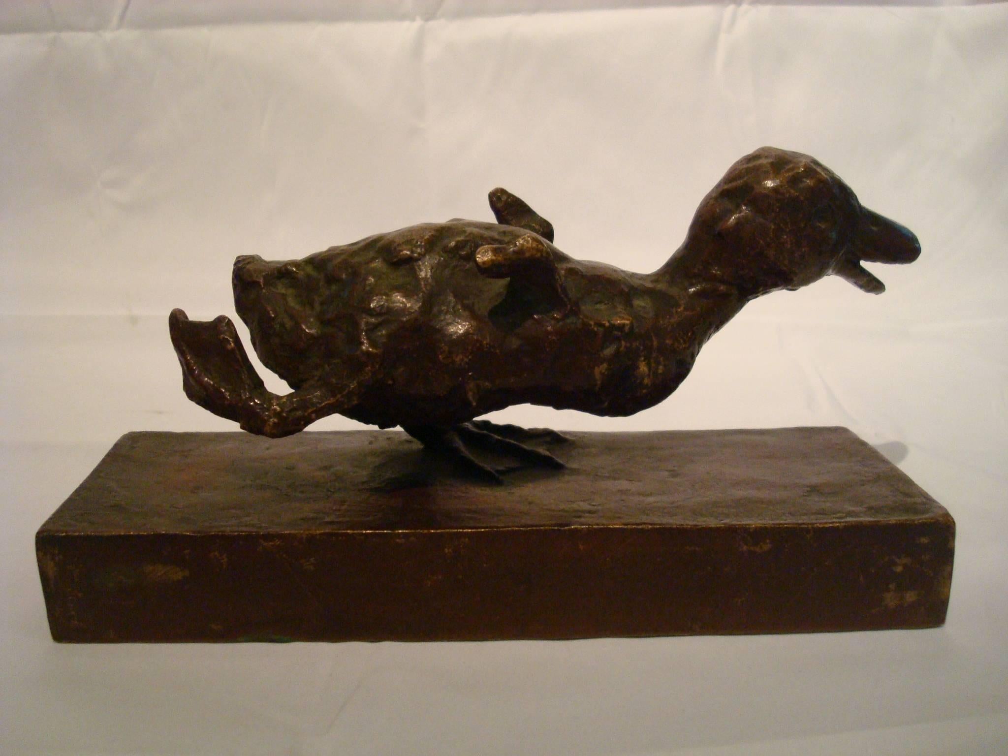 Rare Edith B. Parsons Little Ducks Bronze Figural Bookends, American 5