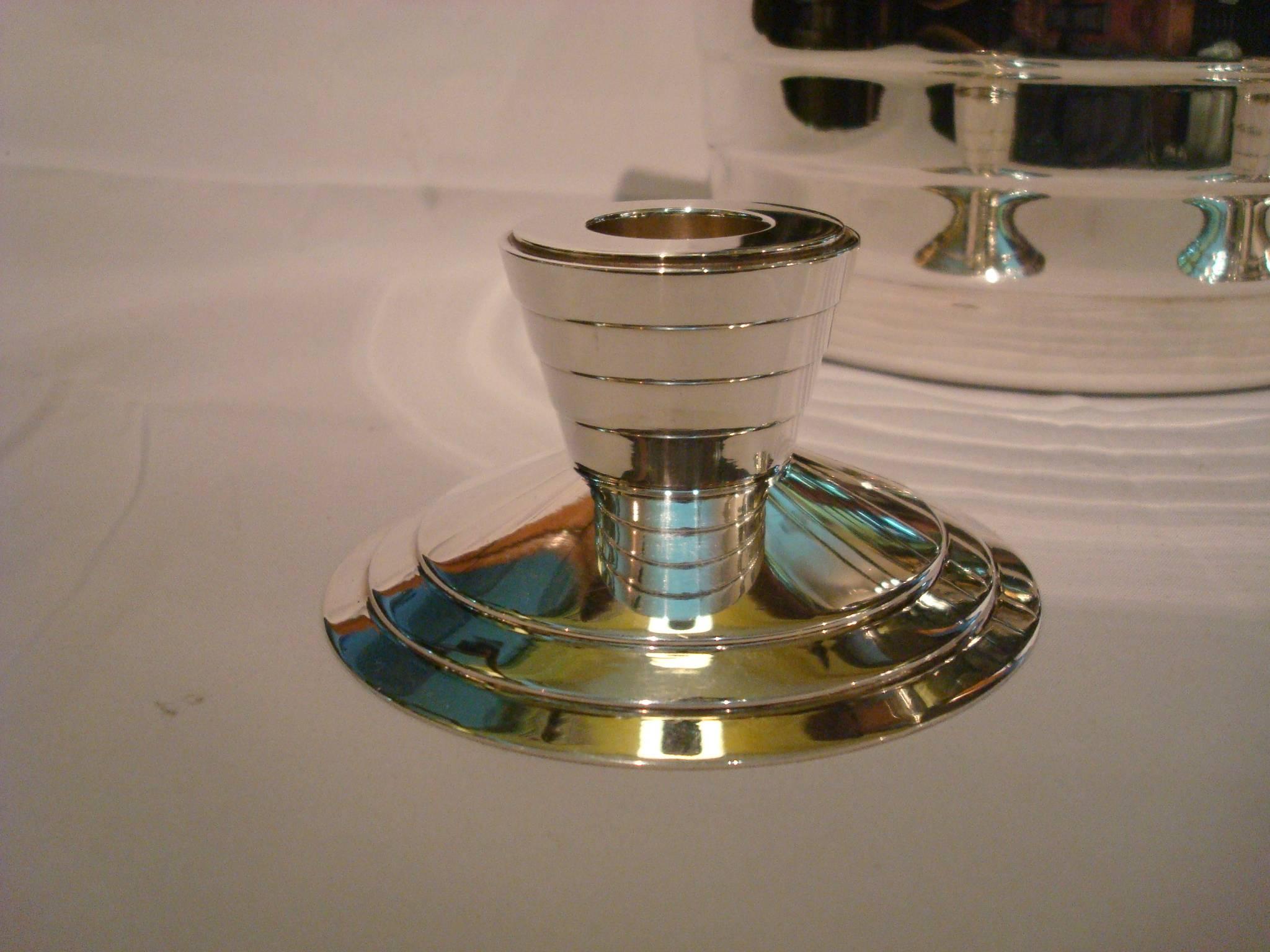Christofle Mid Century Design Candelabra Candle Holder, France, 1970´s For Sale 1