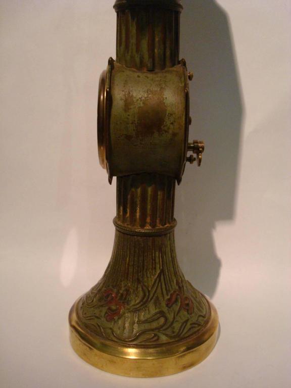 Zephyr Clockwork Fan and Desk Clock Antique Vintage Technology, France