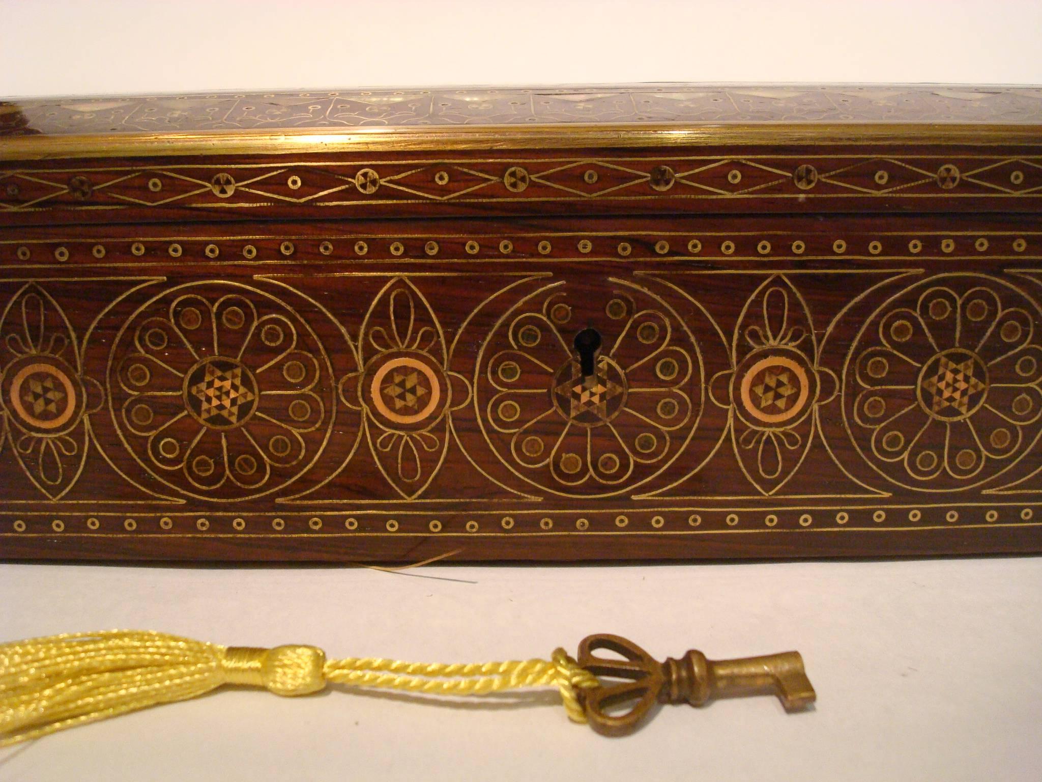 Eugenio Quarti Jewelry Wooden Box, Italy, 1900 4