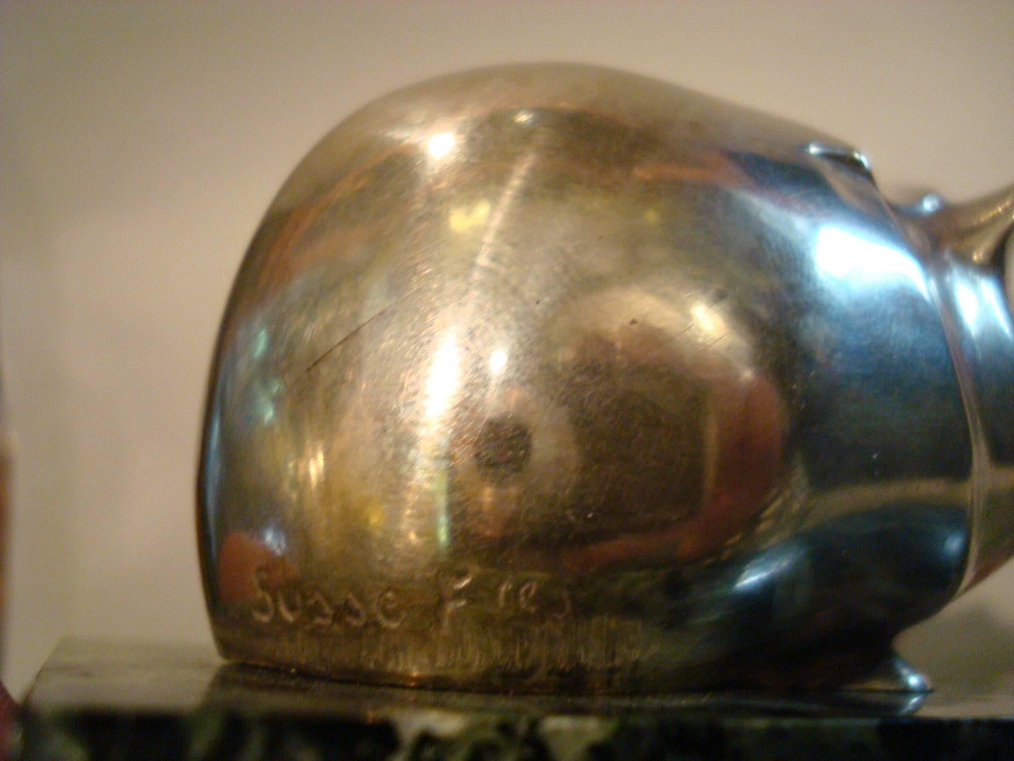 Art Deco Edouard Marcel Sandoz Guinea Pig Bronze Paperweight In Good Condition In Buenos Aires, Olivos