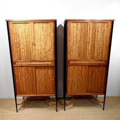 Pair of 20th Century Italian Satinwood Cabinets