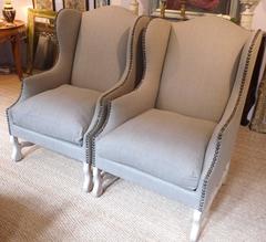 Pair of Os de Mouton Armchairs, circa 1920