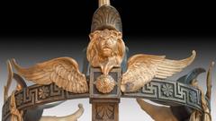 French Bronze Empire Style Chandelier