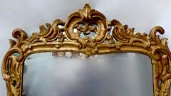 18th Century Louis XVI Carved Giltwood Mirror