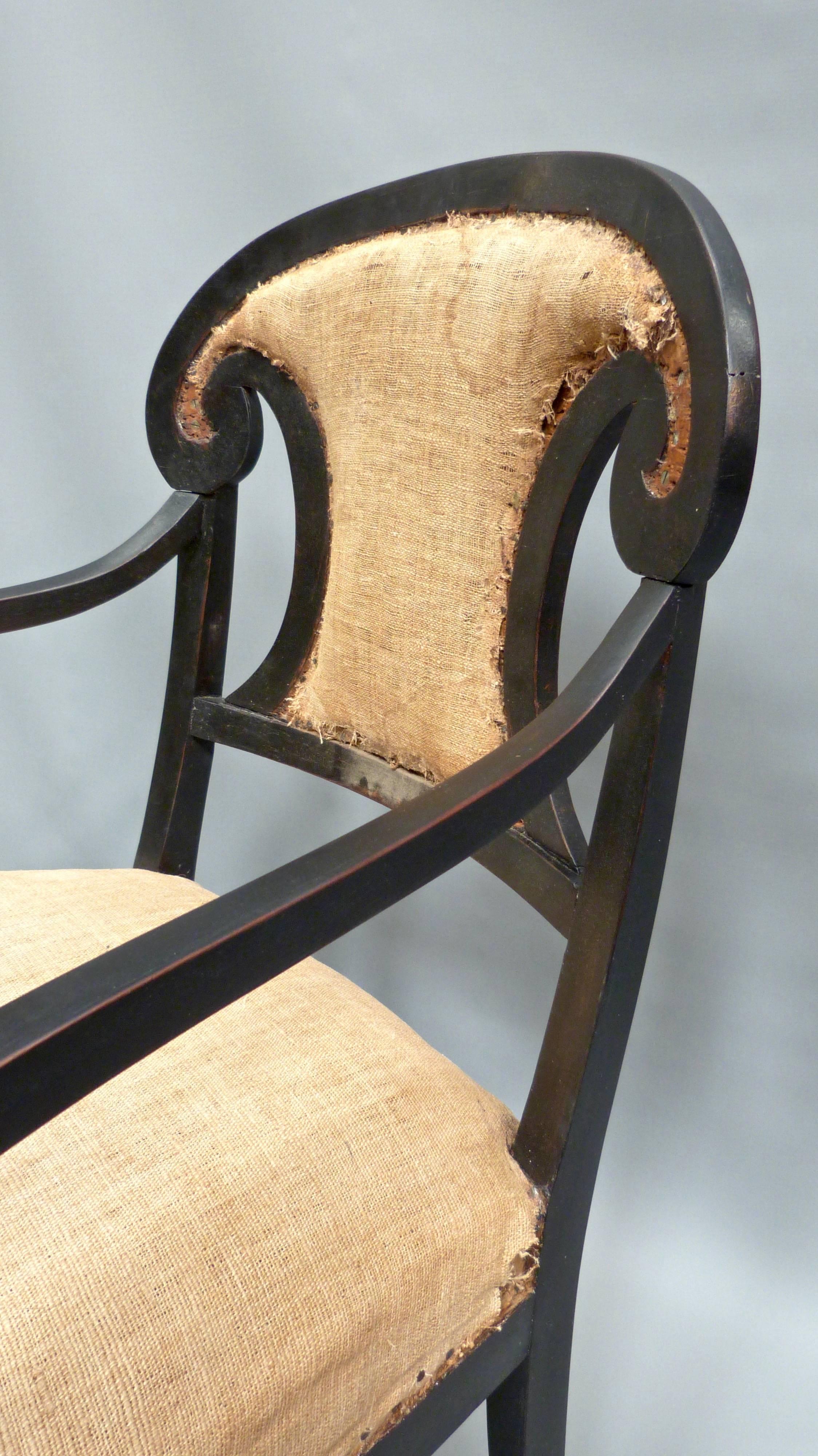 Set of Four Late 19th Century Swedish Biedermeier Chairs For Sale 1