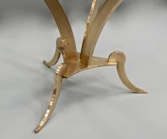 French 20th Century Brass Circular Table