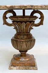 Small Marble and Giltwood Side Table