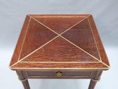 French Louis XVI Style Envelope Card Table