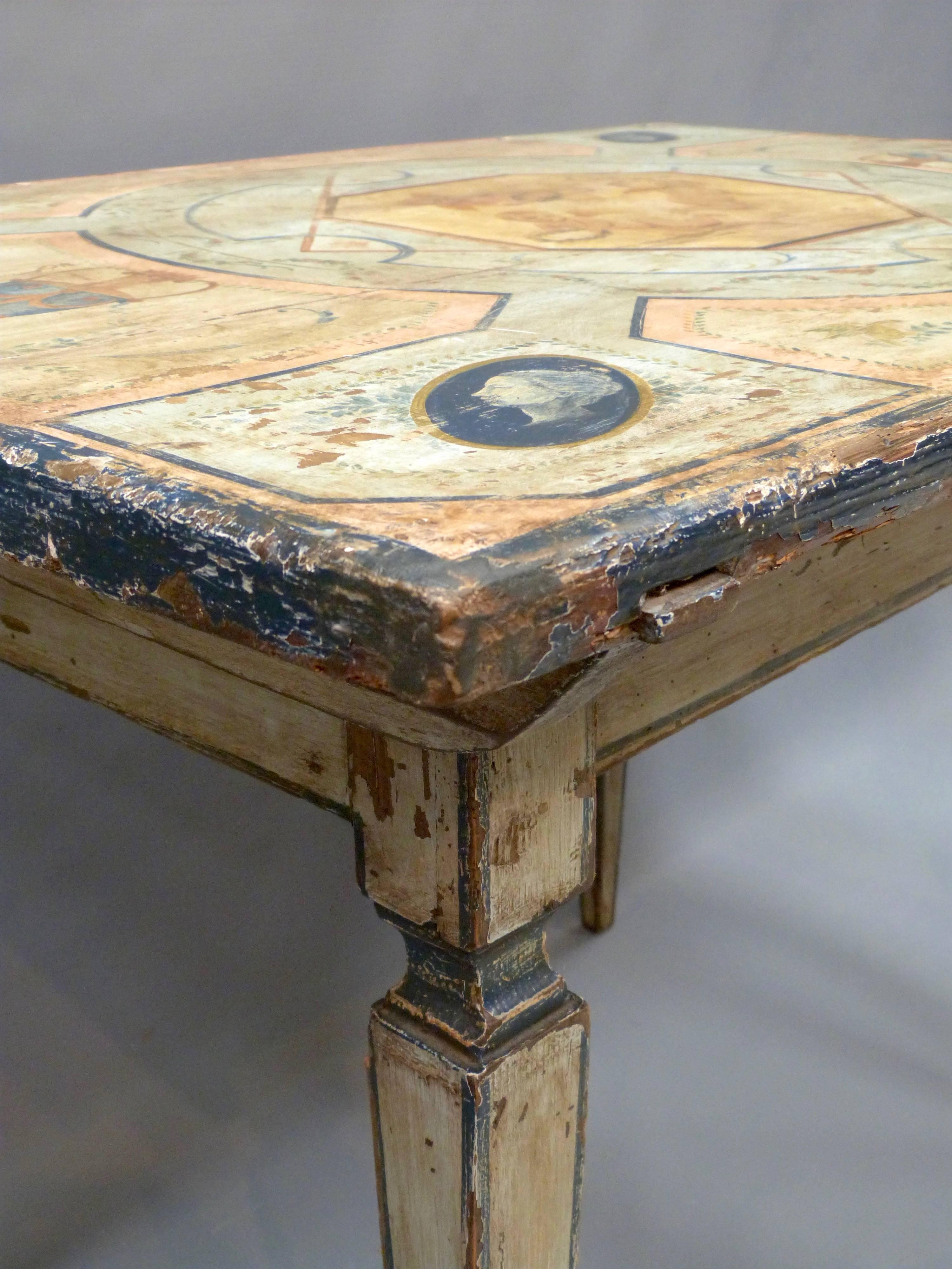 Italian 18th Century Venetian Painted Table For Sale