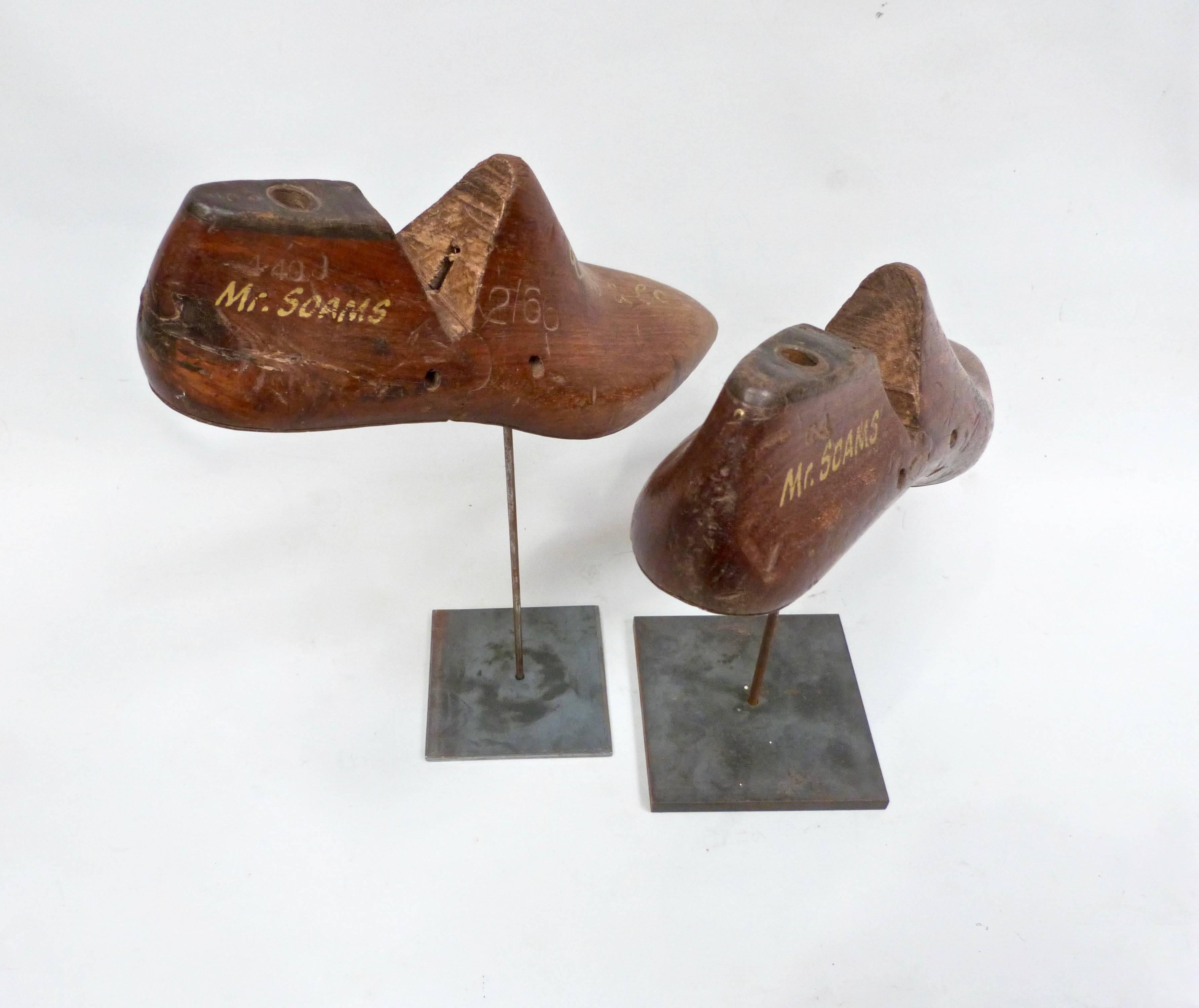 Collection of Lobb & Co. Shoe Moulds on a Stand For Sale 1