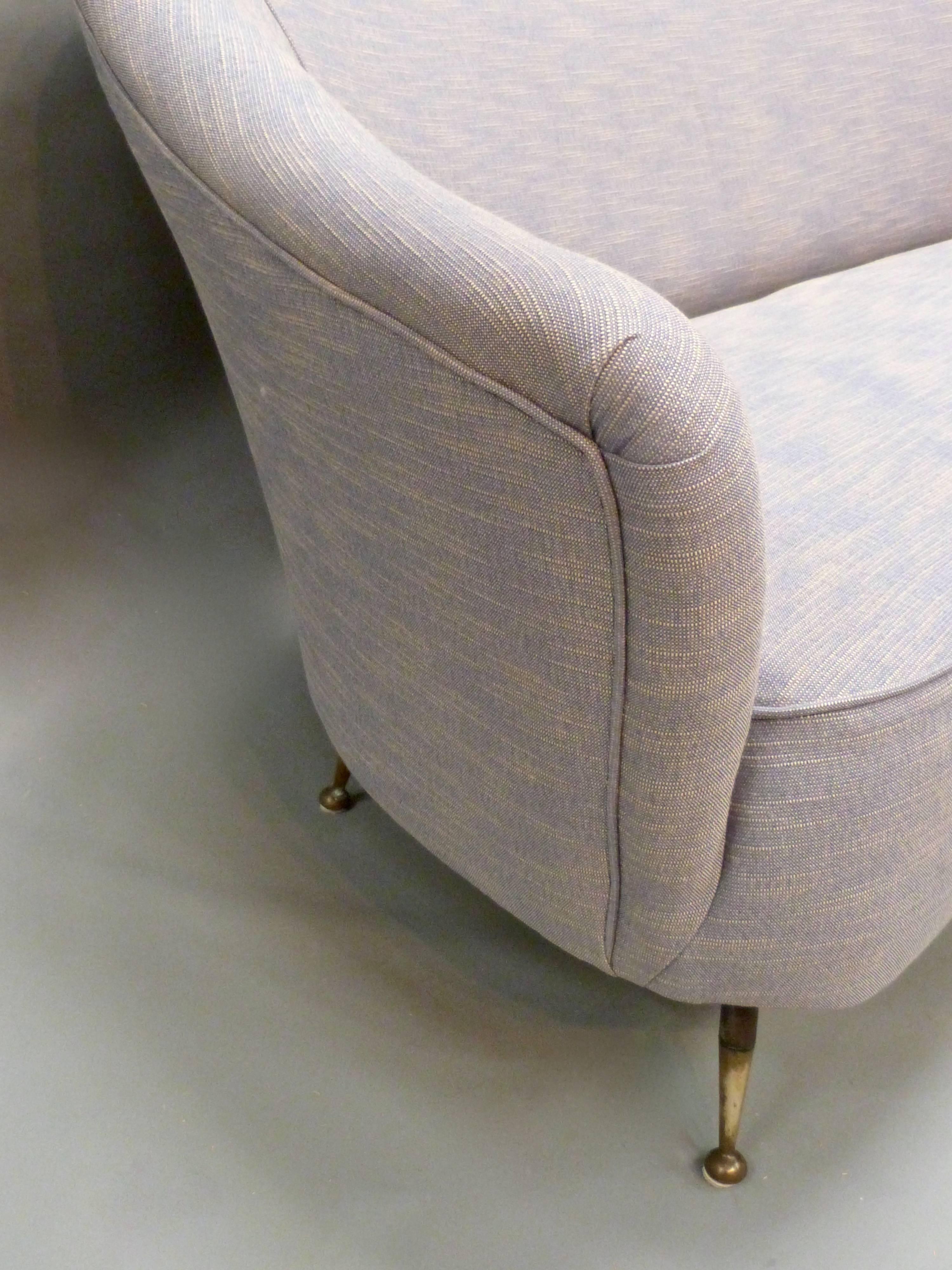 Mid-Century Modern 20th Century Italian Two-Seat Sofa For Sale