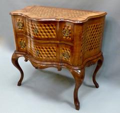 Pair of 20th Century Italian Walnut Commodes