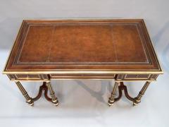 Fine Quality Mahogany and Brass Banded Writing Table