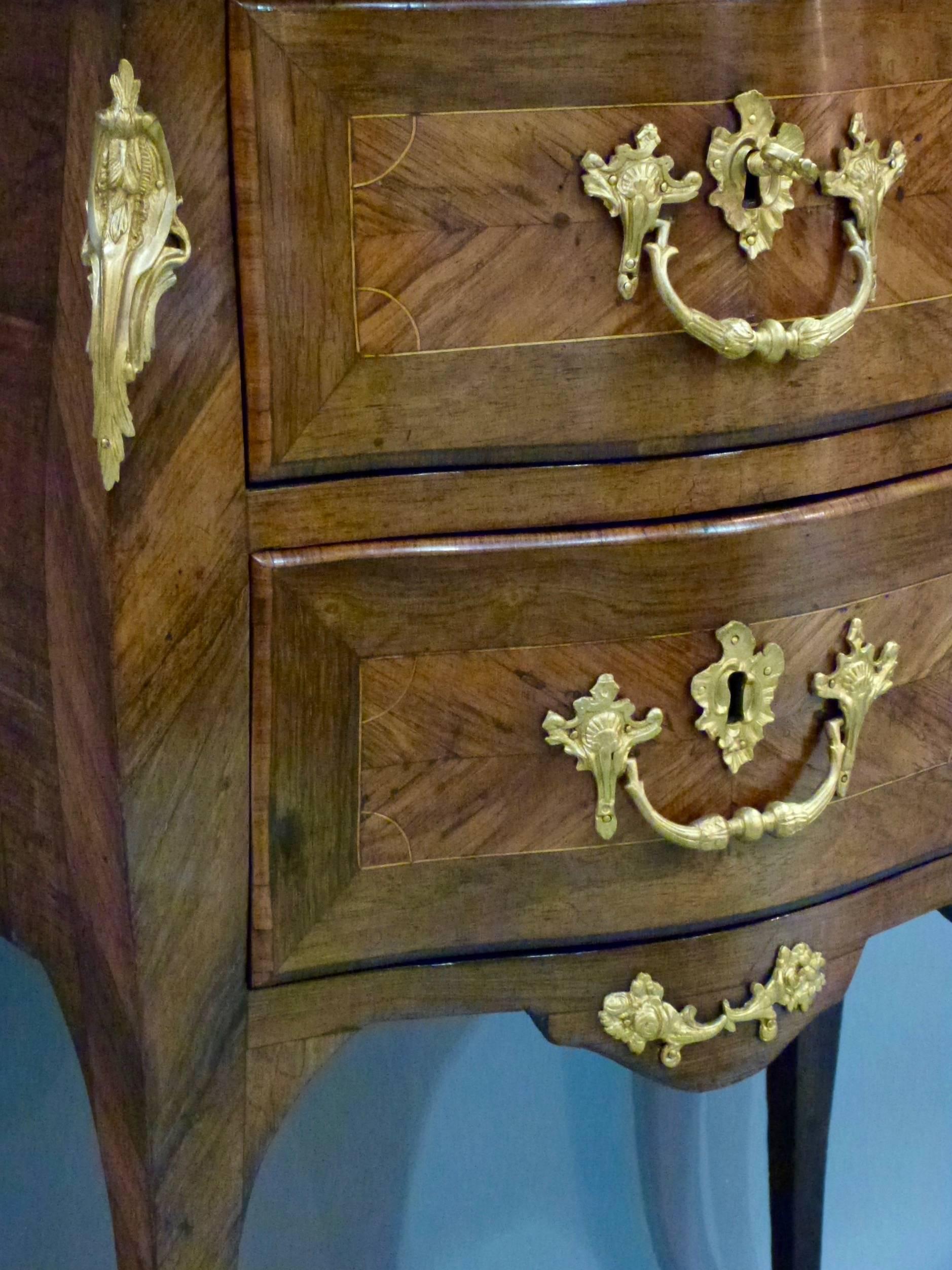 French Louis XV Petit Commode by John-Charles Ellaume For Sale