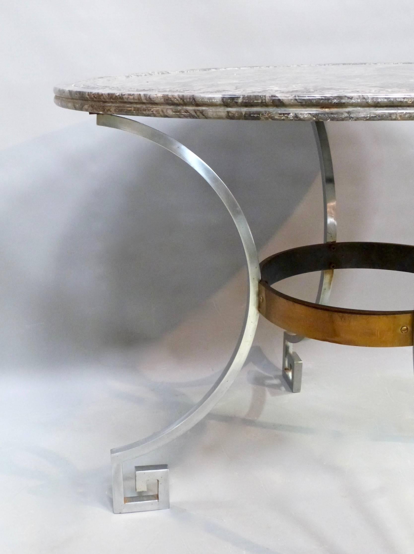 Mid-Century Modern Superb Quality Marble Topped Centre Table For Sale