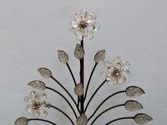 Pair of French Cut-Glass Table Candelabra