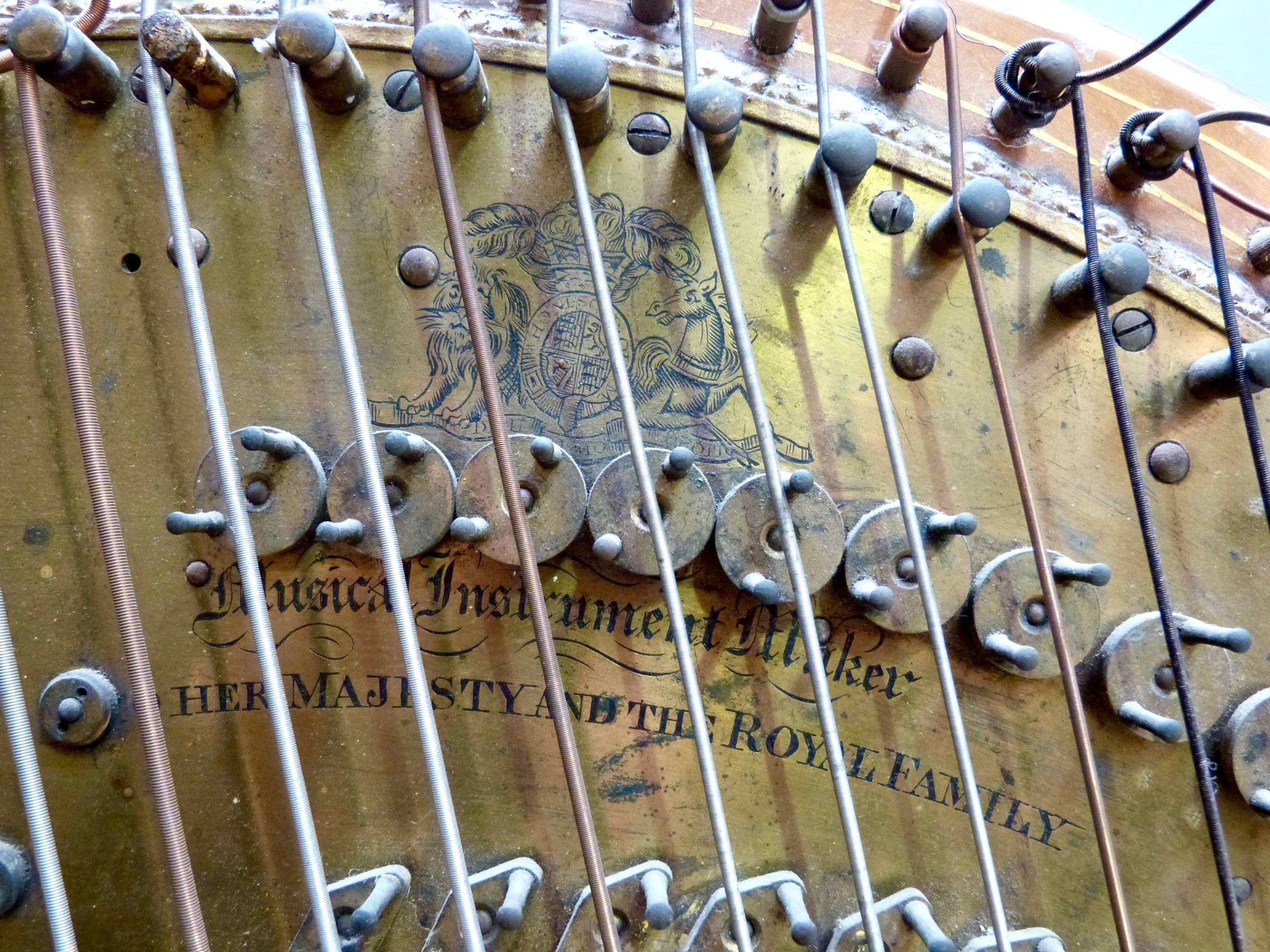 Hand-Crafted 19th Century Gilt Harp by Johann Andreas Stumpff
