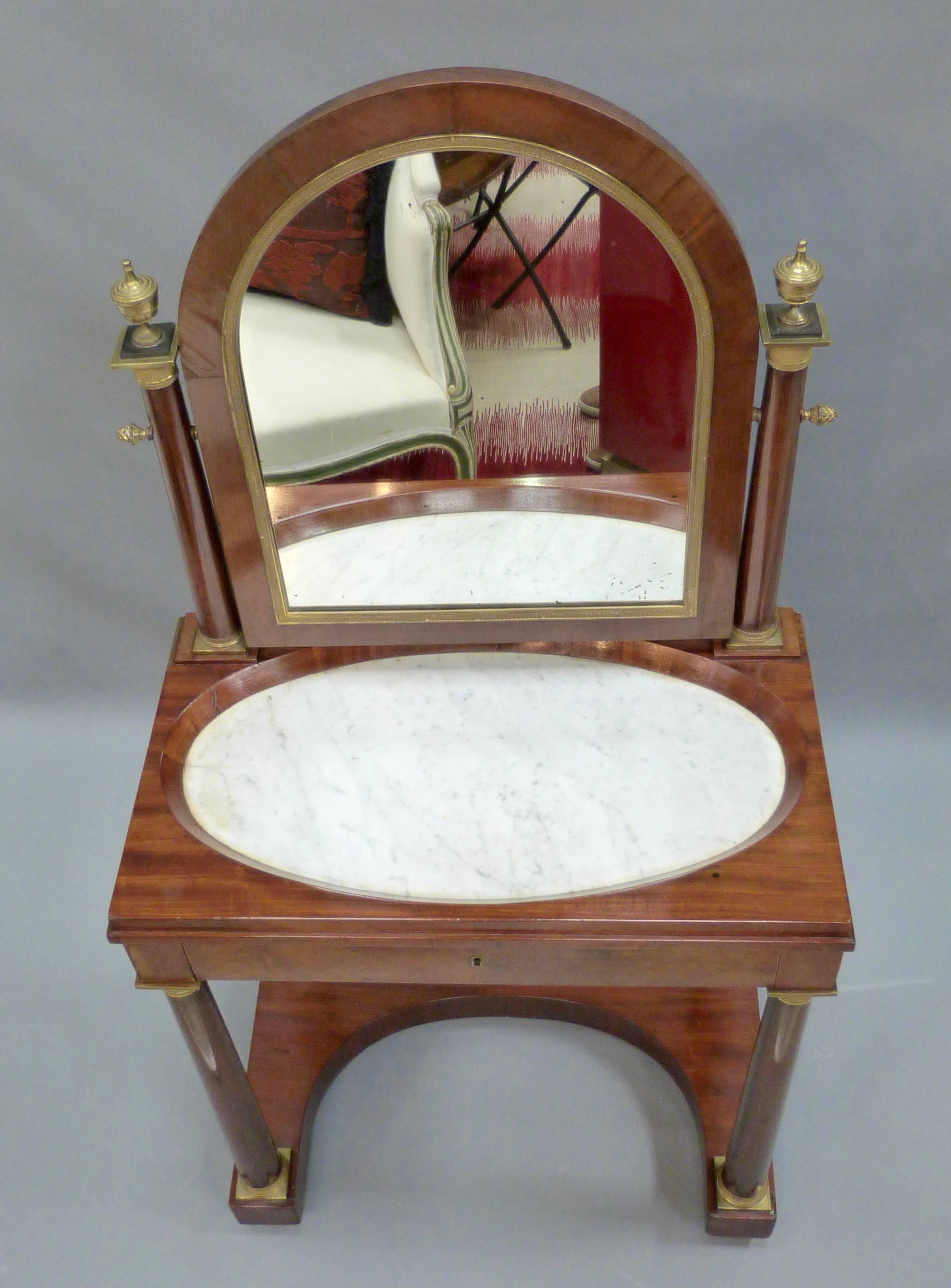 Empire Revival French Empire Style Dressing Table For Sale
