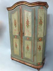 19th Century Continental Painted Cupboard