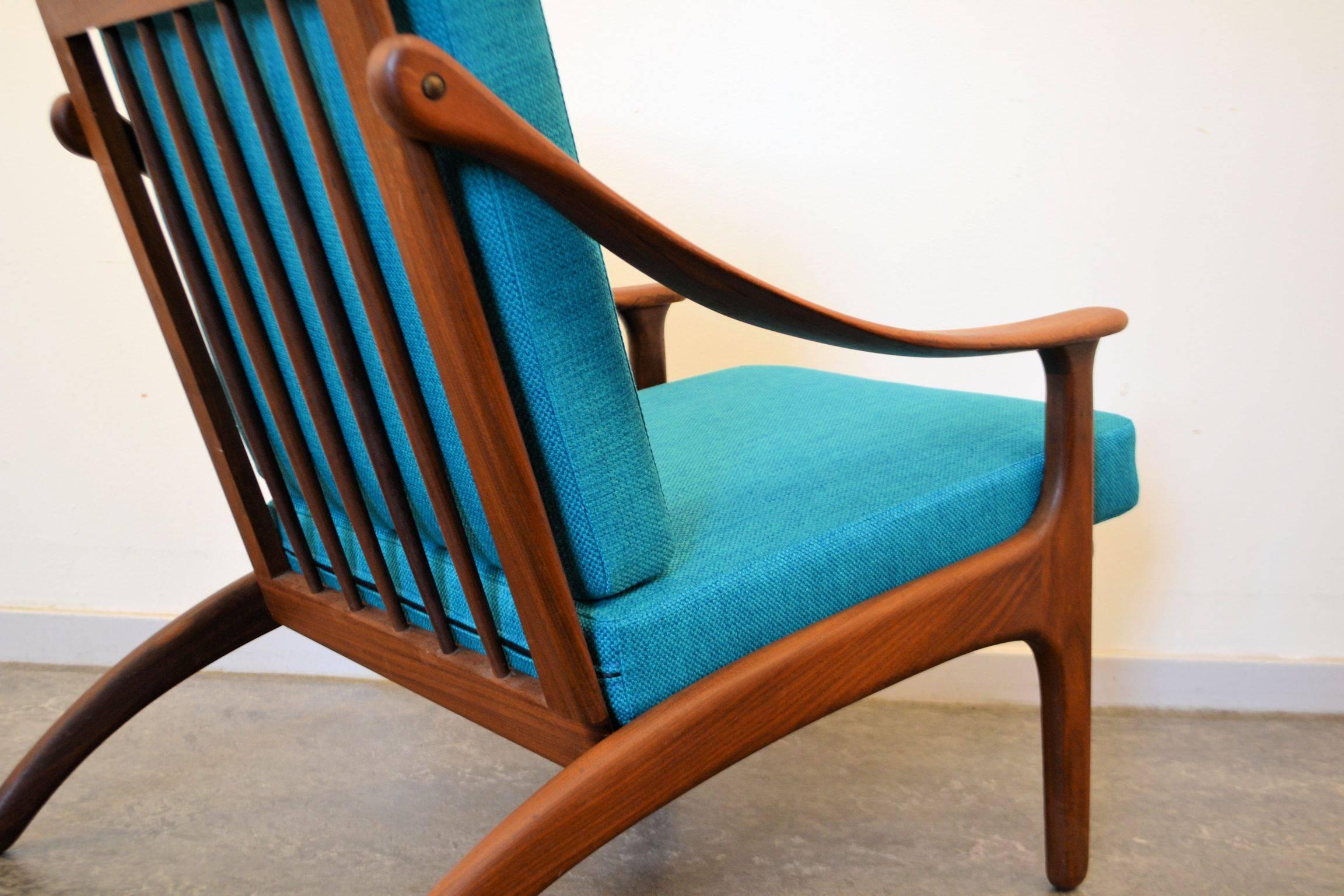 Scandinavian Modern Arne Hovmand Olsen Teak Lounge Chair For Sale