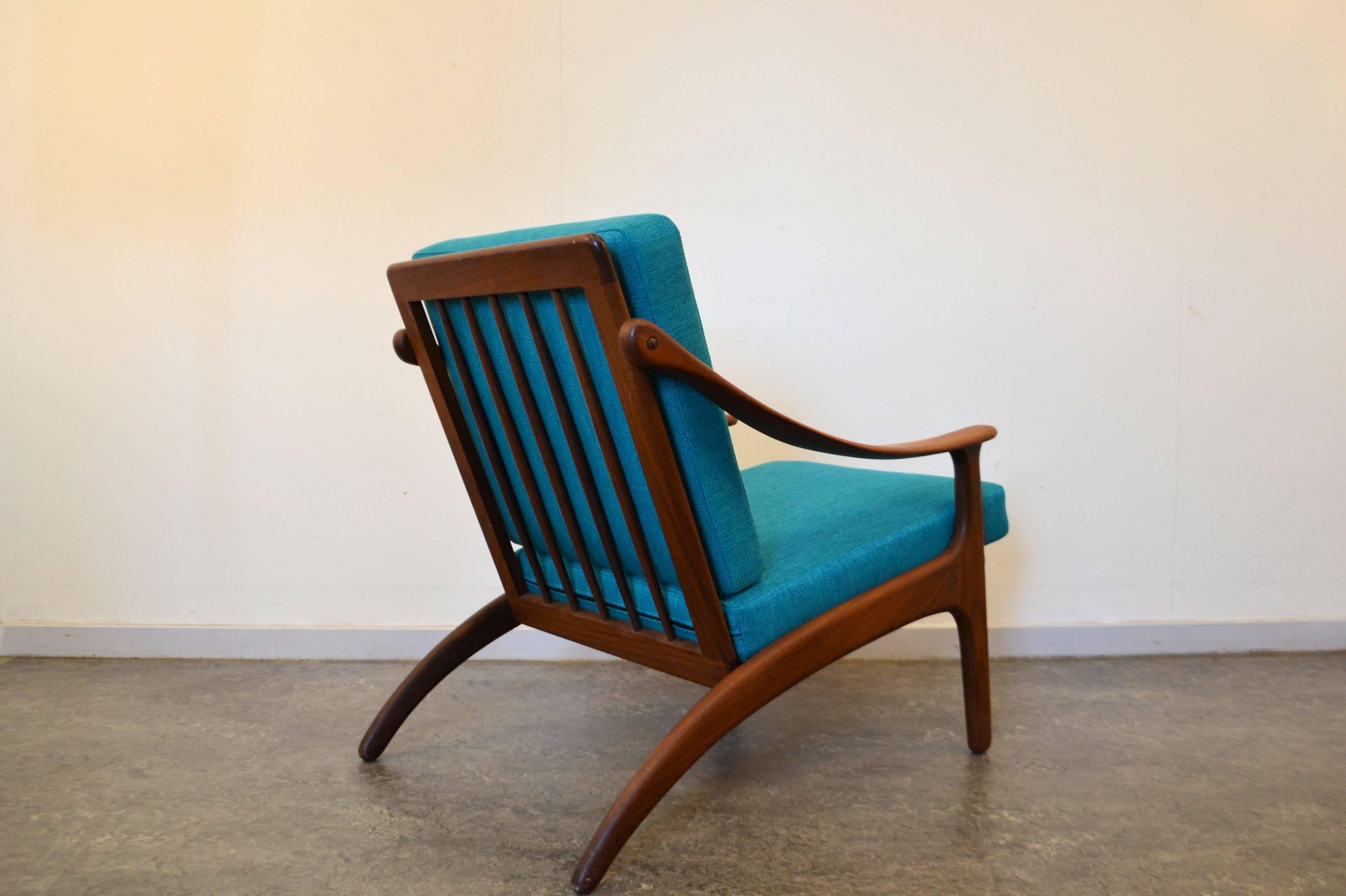 Mid-20th Century Arne Hovmand Olsen Teak Lounge Chair For Sale