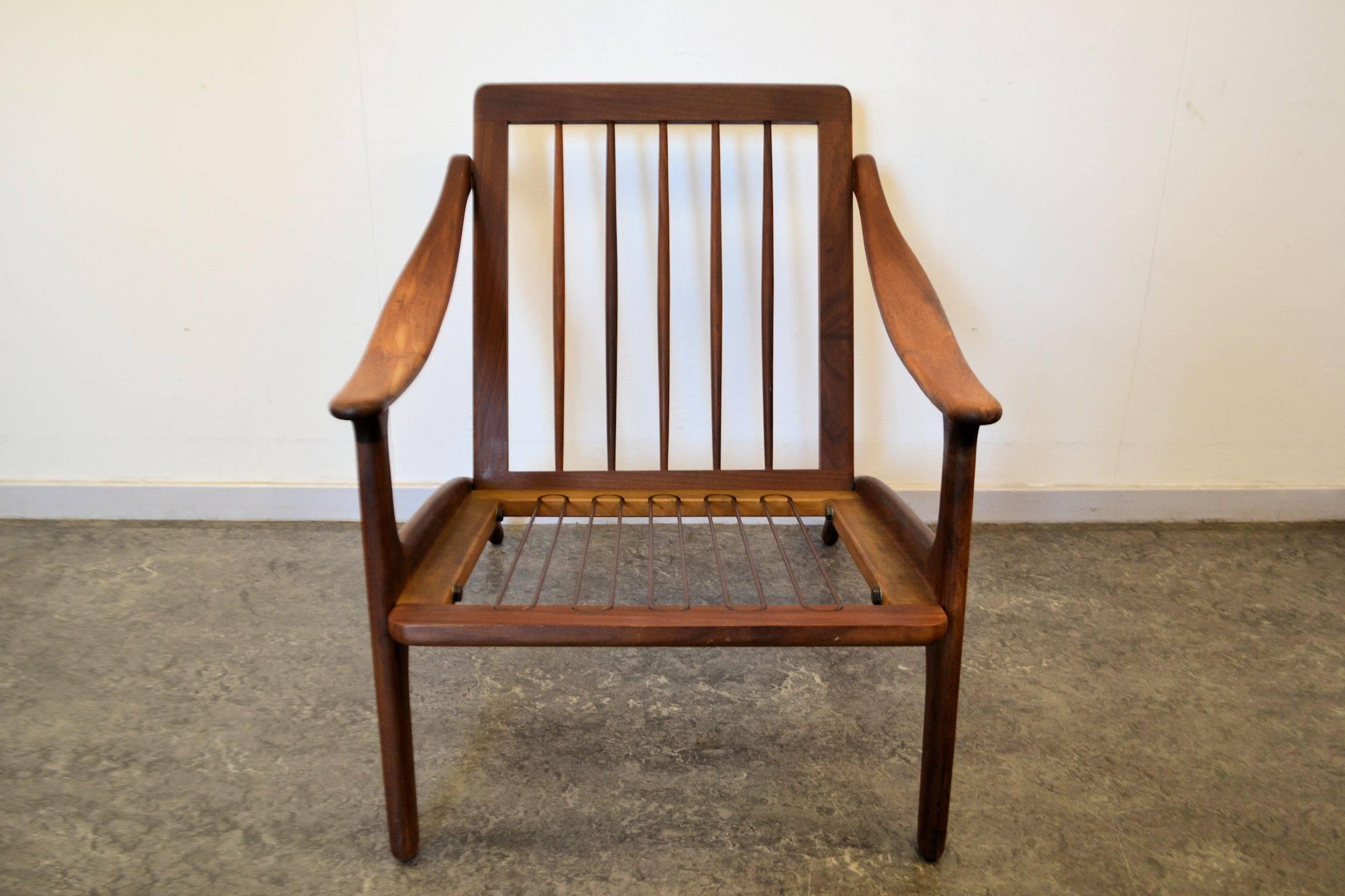 Arne Hovmand Olsen Teak Lounge Chair For Sale 2