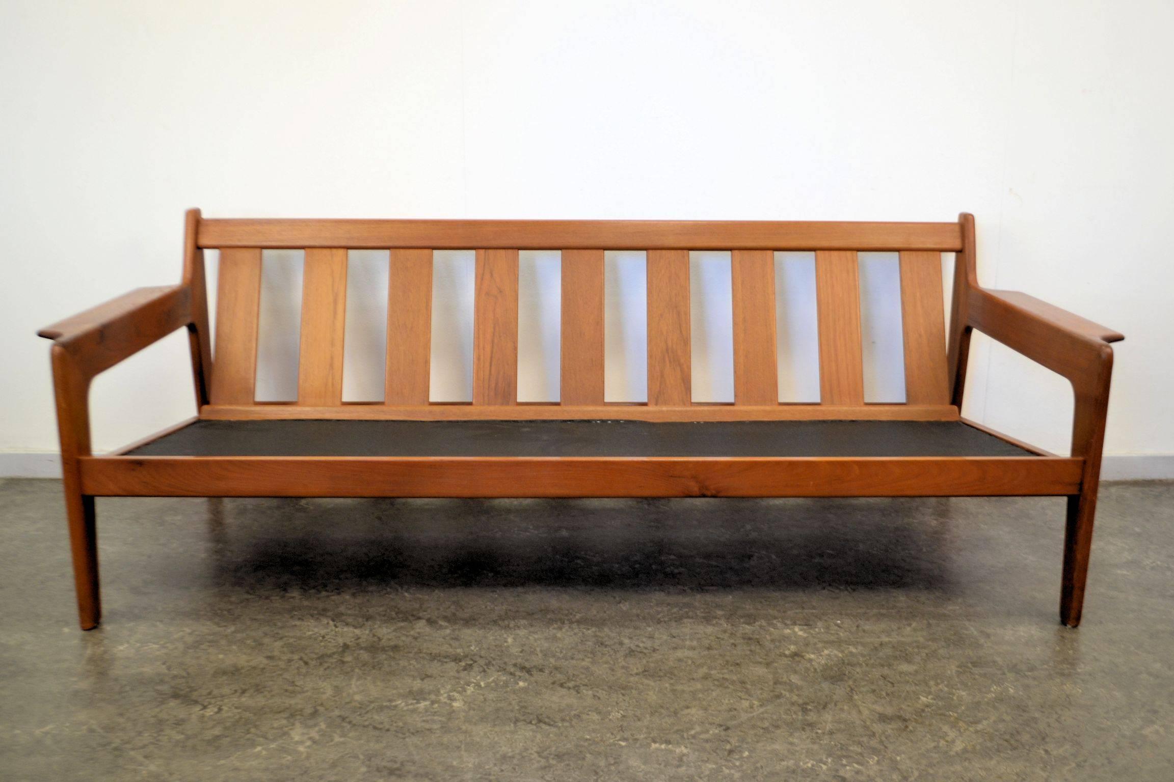 20th Century Danish Modern Arne Wahl Iversen Three-Seat Sofa For Sale