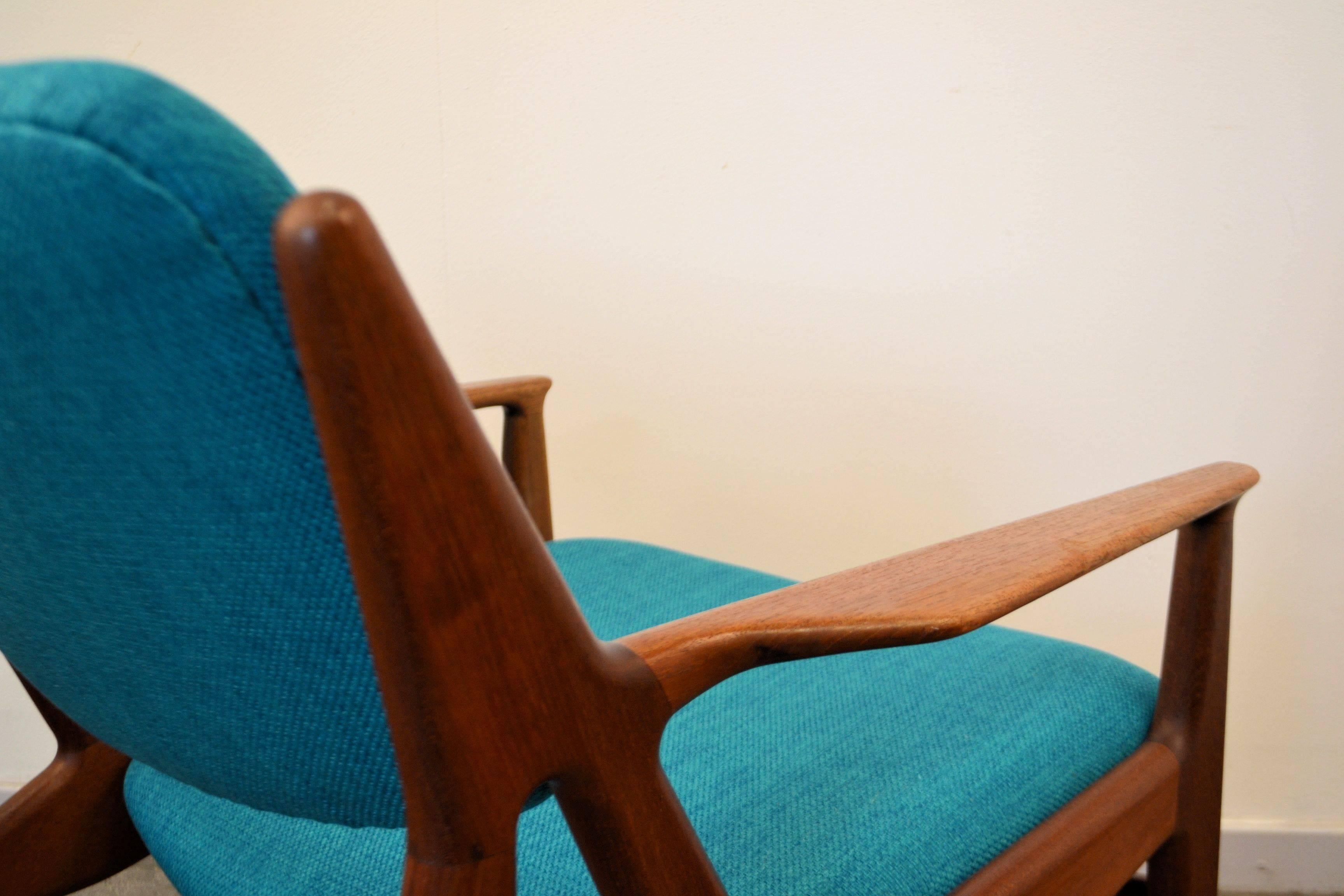 20th Century Arne Vodder Teak Lounge Chair For Sale