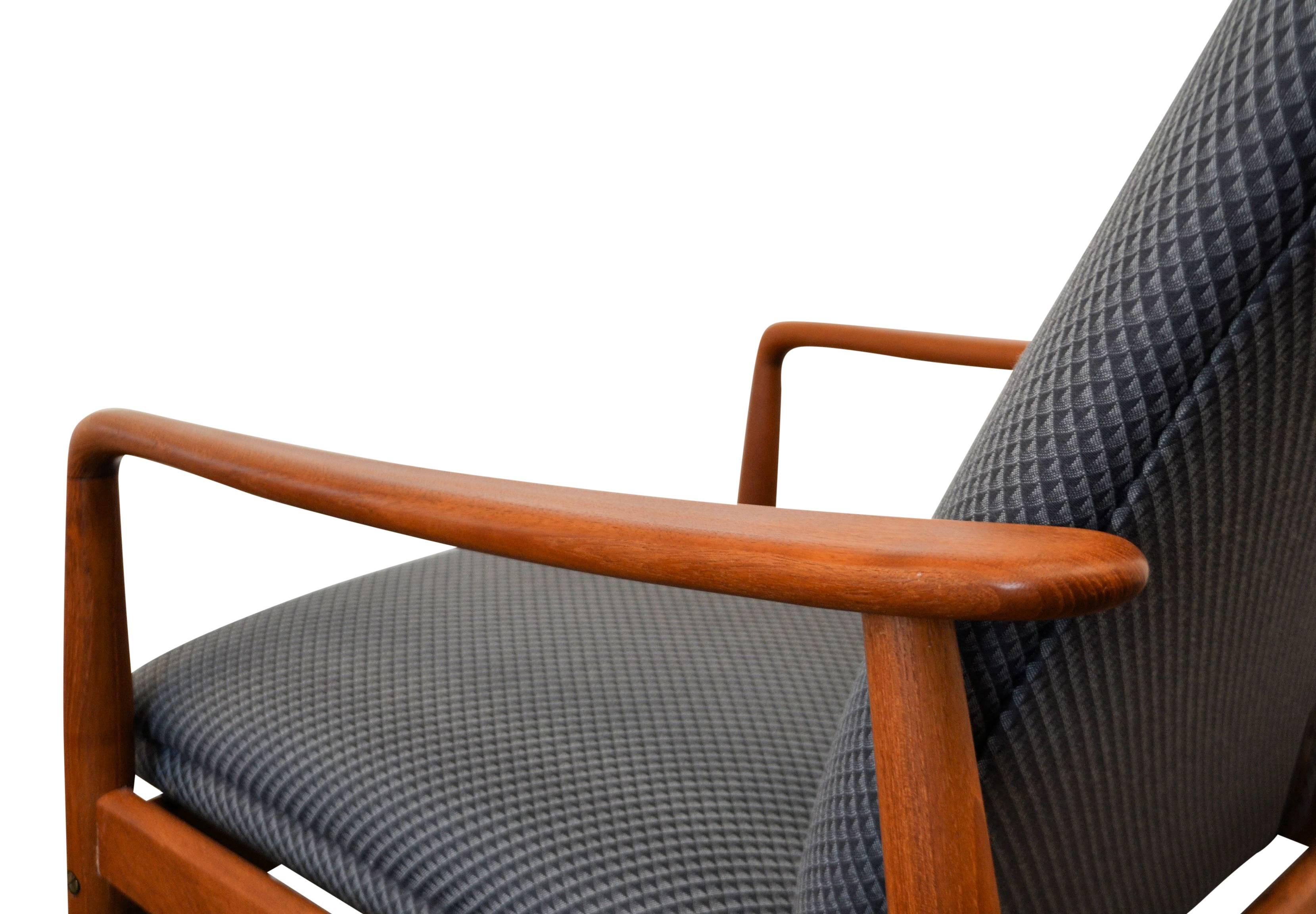Søren Ladefoged Teak Easy Chair and Ottoman In Good Condition For Sale In Panningen, N-Limburg