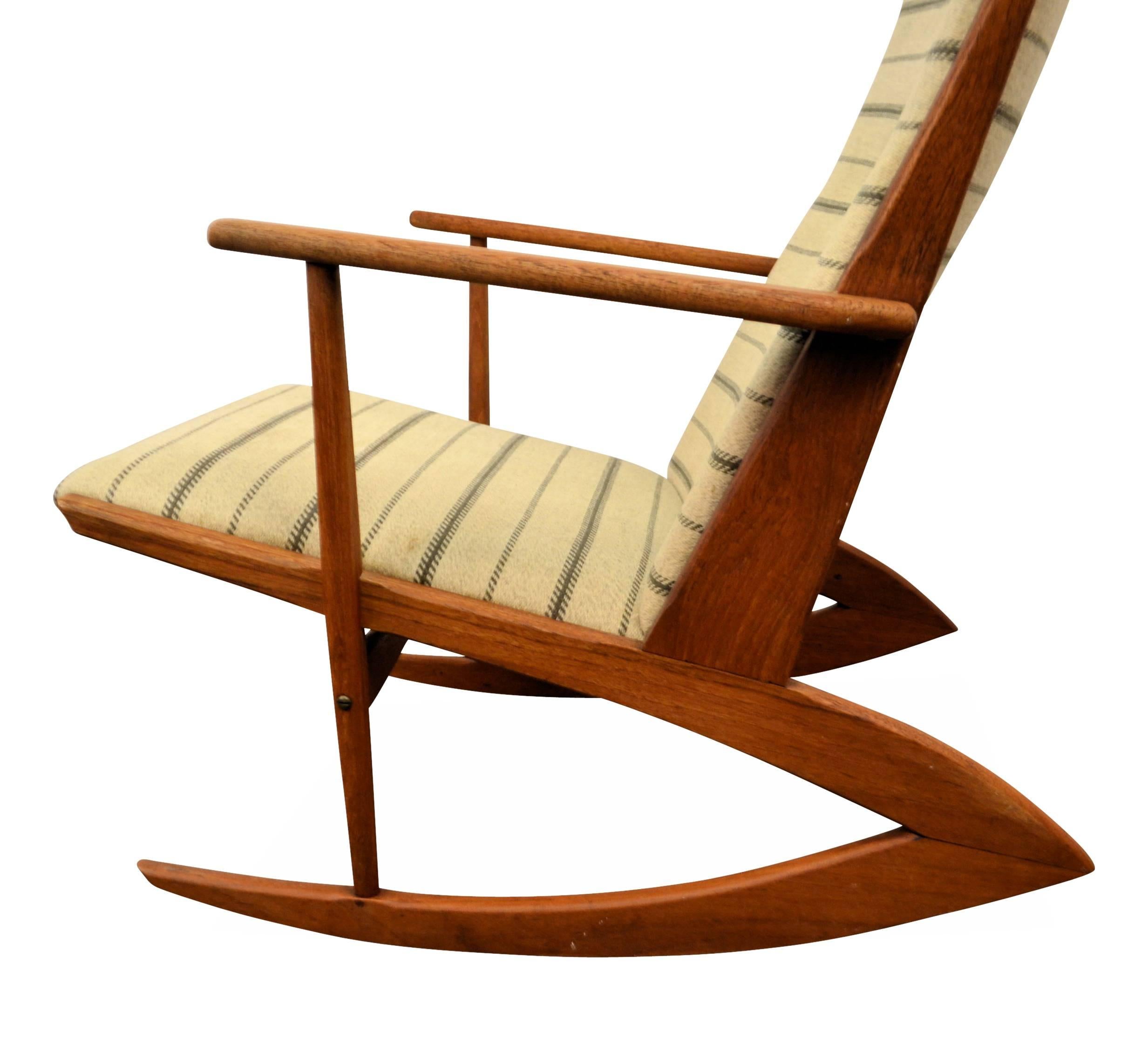 Mid-Century Modern Søren Georg Jensen Teak Rocking Chair For Sale