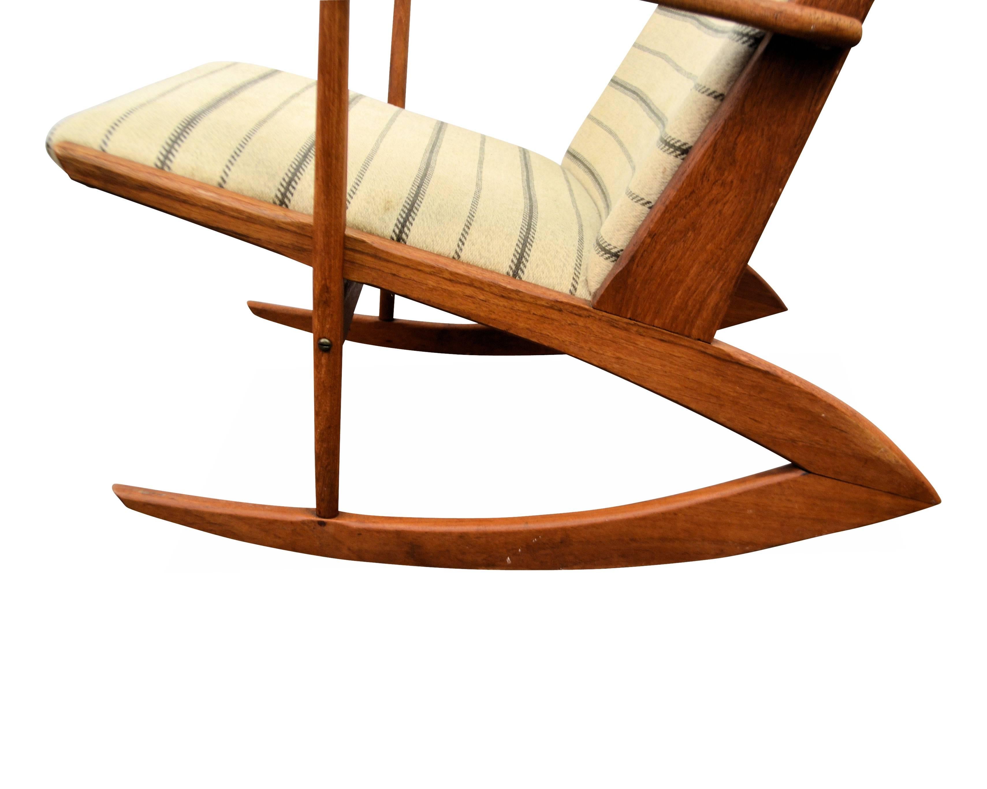 Mid-20th Century Søren Georg Jensen Teak Rocking Chair For Sale