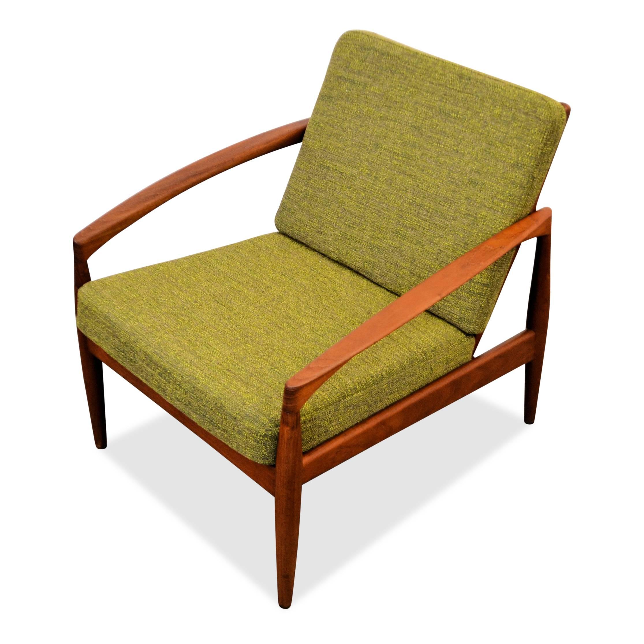 Danish Kai Kristiansen Model 121 Teak Lounge Chair For Sale