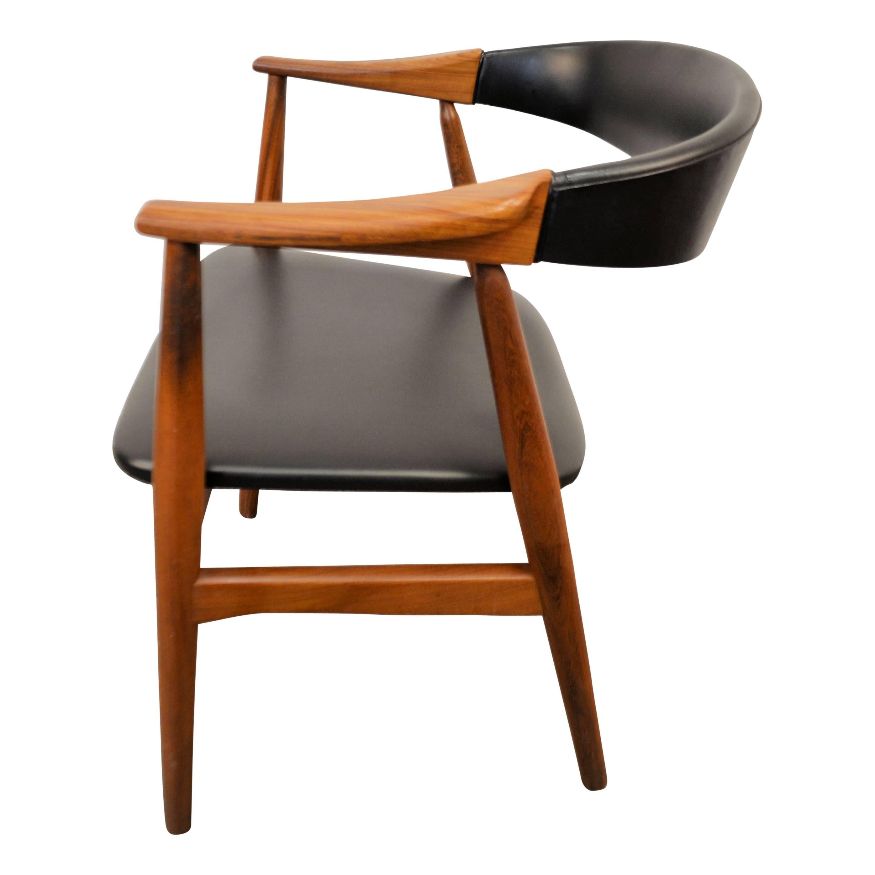 Farstrup Teak Armrest Dining Chairs, Set of Six For Sale 1