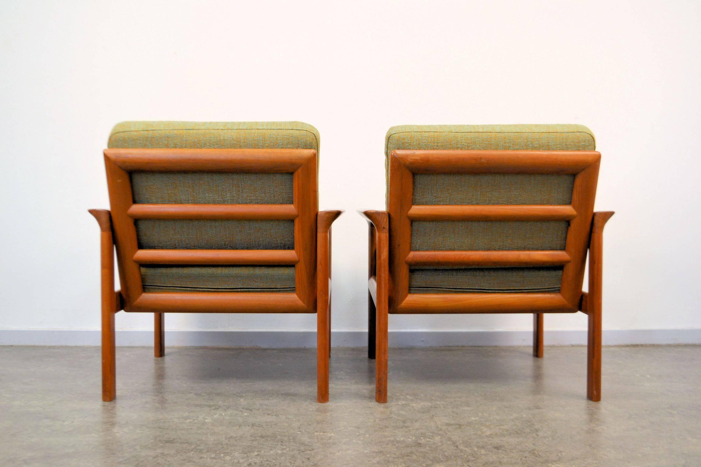 Mid-20th Century Danish Modern Easy Chairs by Sven Ellekaer For Sale