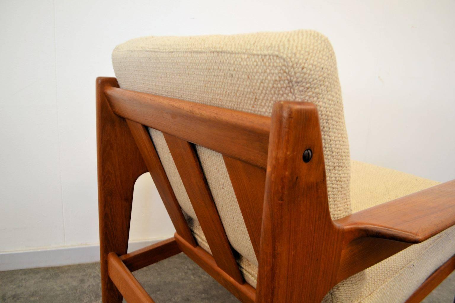 Arne Wahl Iversen Teak Lounge Chairs, Set of Two In Good Condition In Panningen, N-Limburg