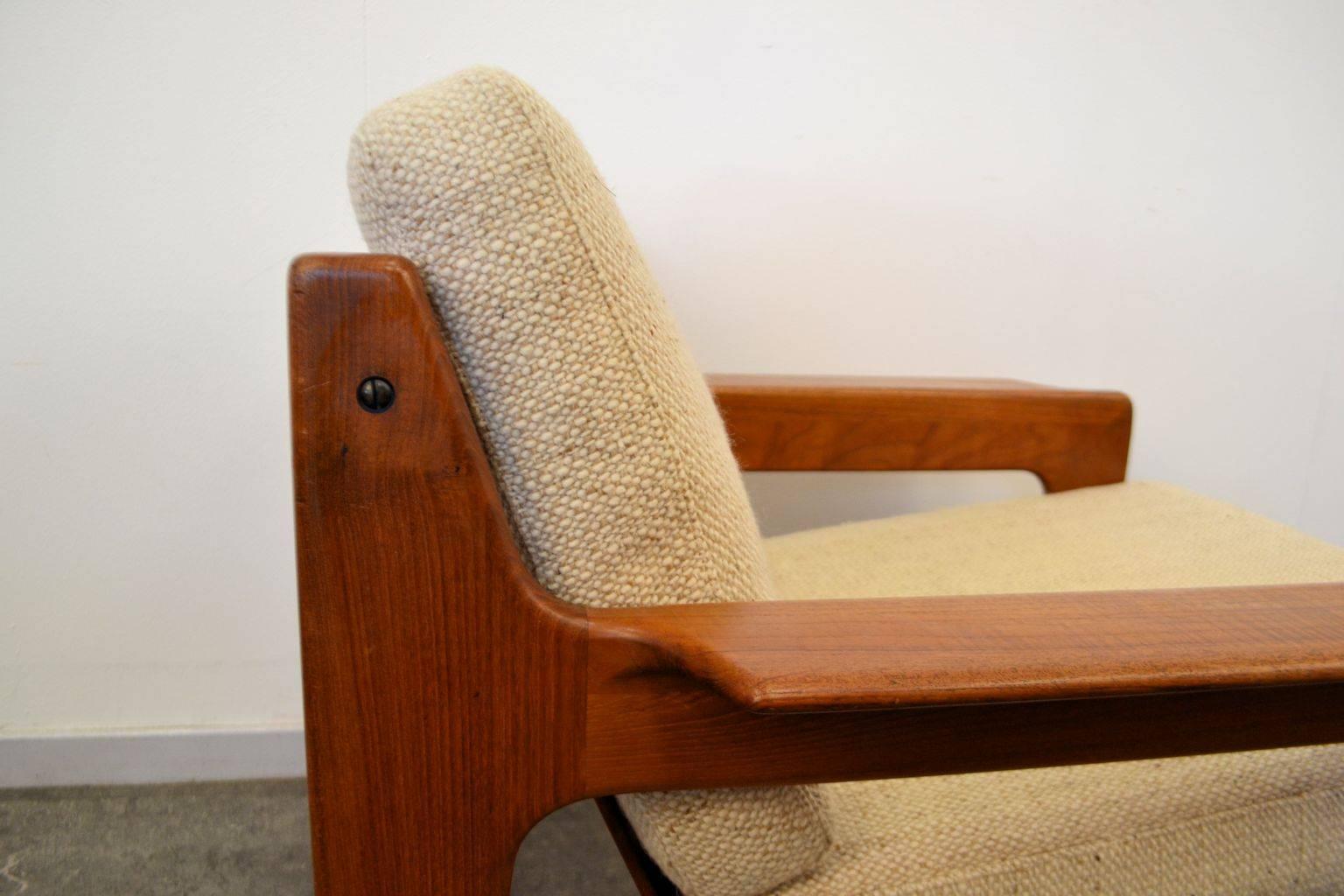 Mid-20th Century Arne Wahl Iversen Teak Lounge Chairs, Set of Two