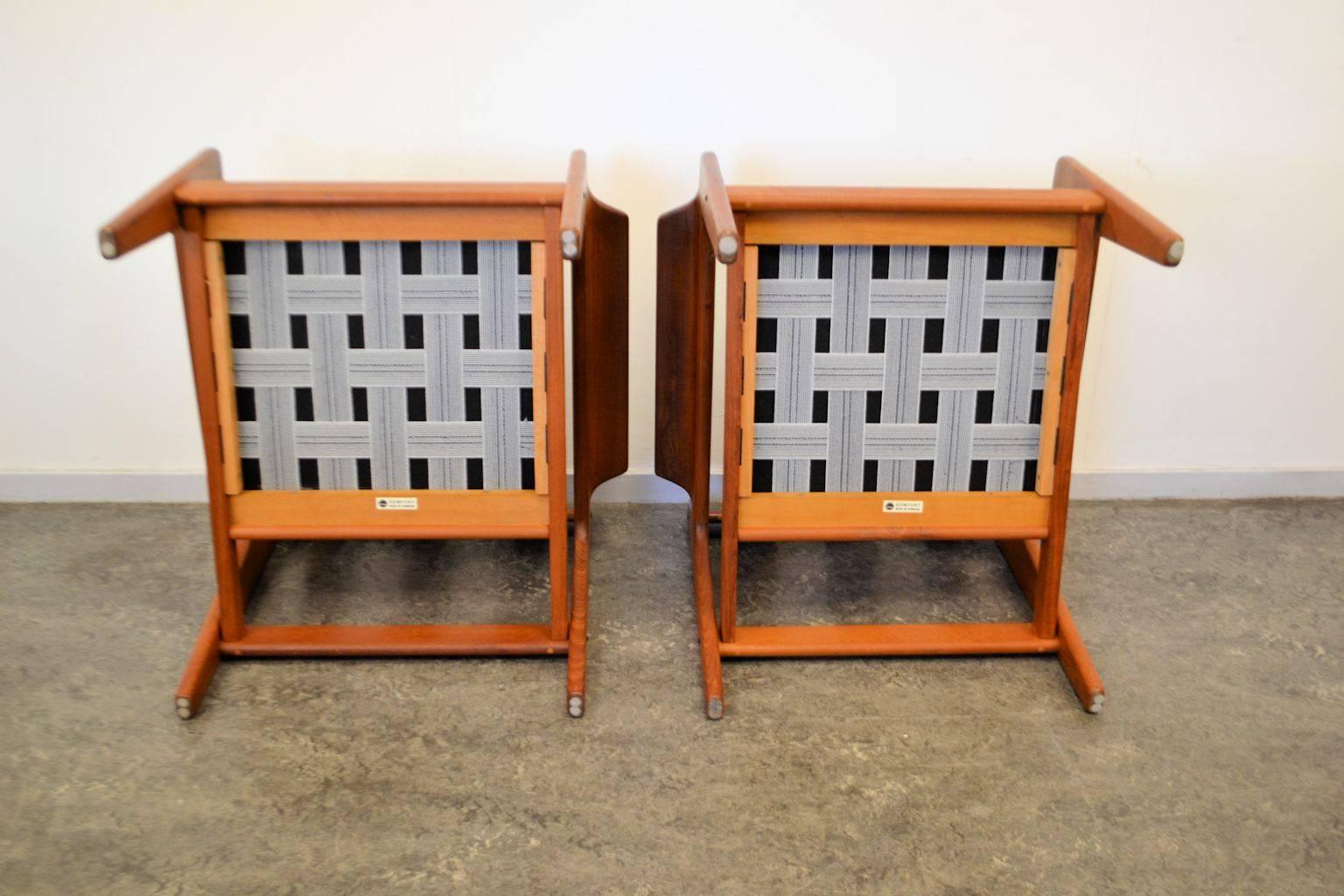 Arne Wahl Iversen Teak Lounge Chairs, Set of Two 2