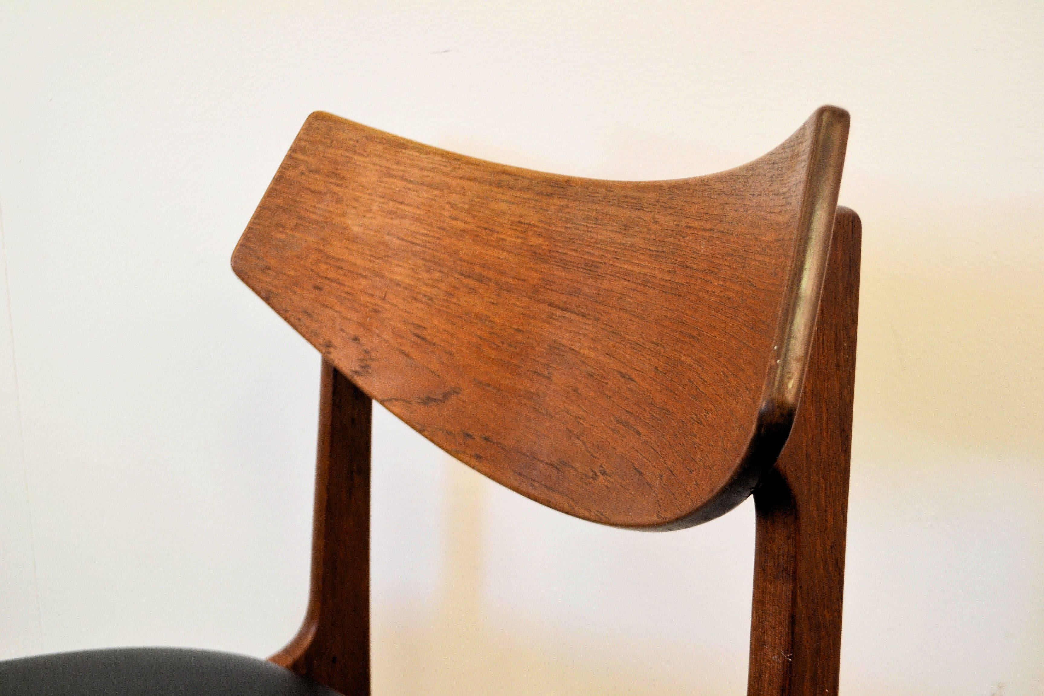 Mid-20th Century Funder Schmidt & Madsen Teak Dining Chairs, Set of Four For Sale