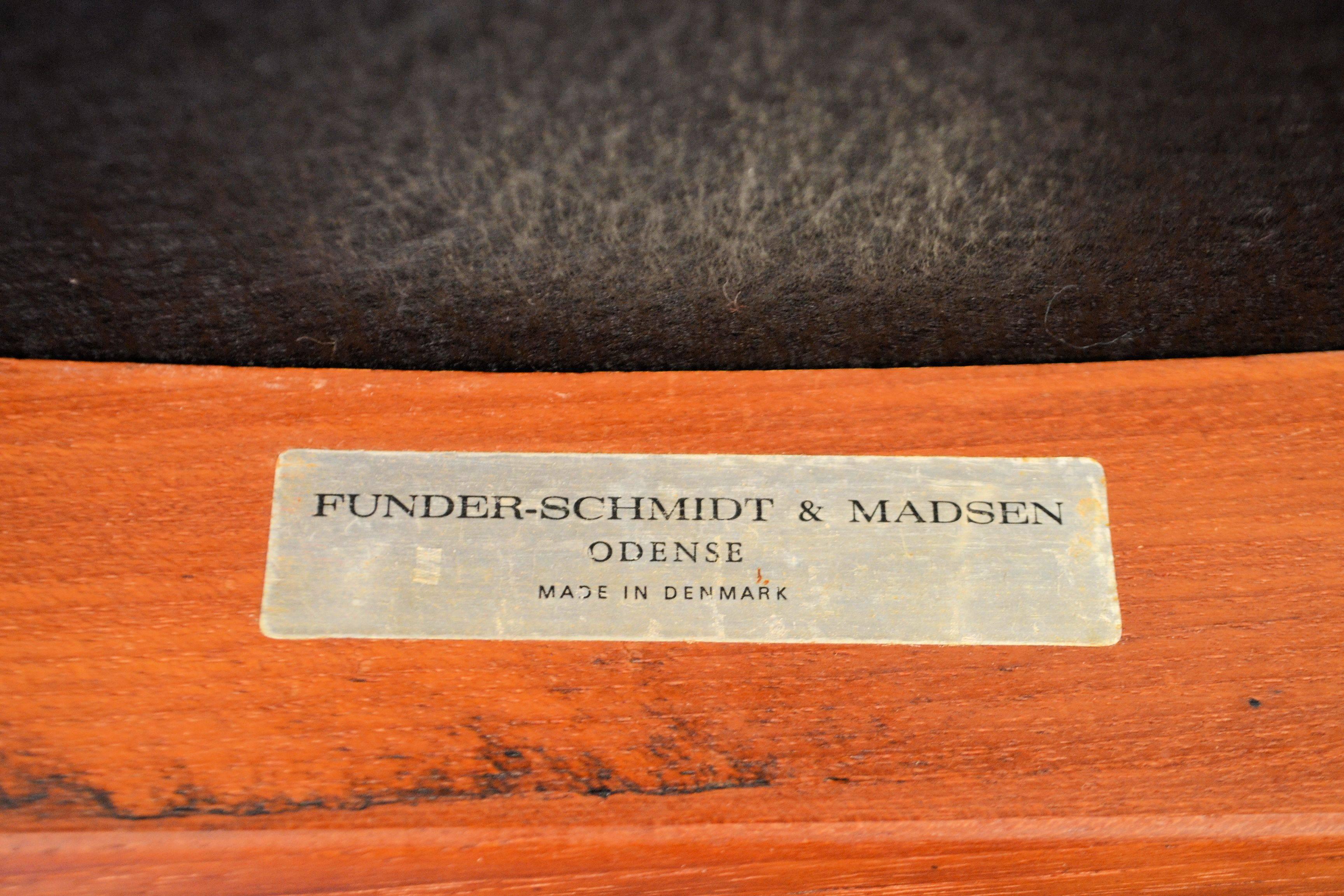 Funder Schmidt & Madsen Teak Dining Chairs, Set of Four For Sale 3