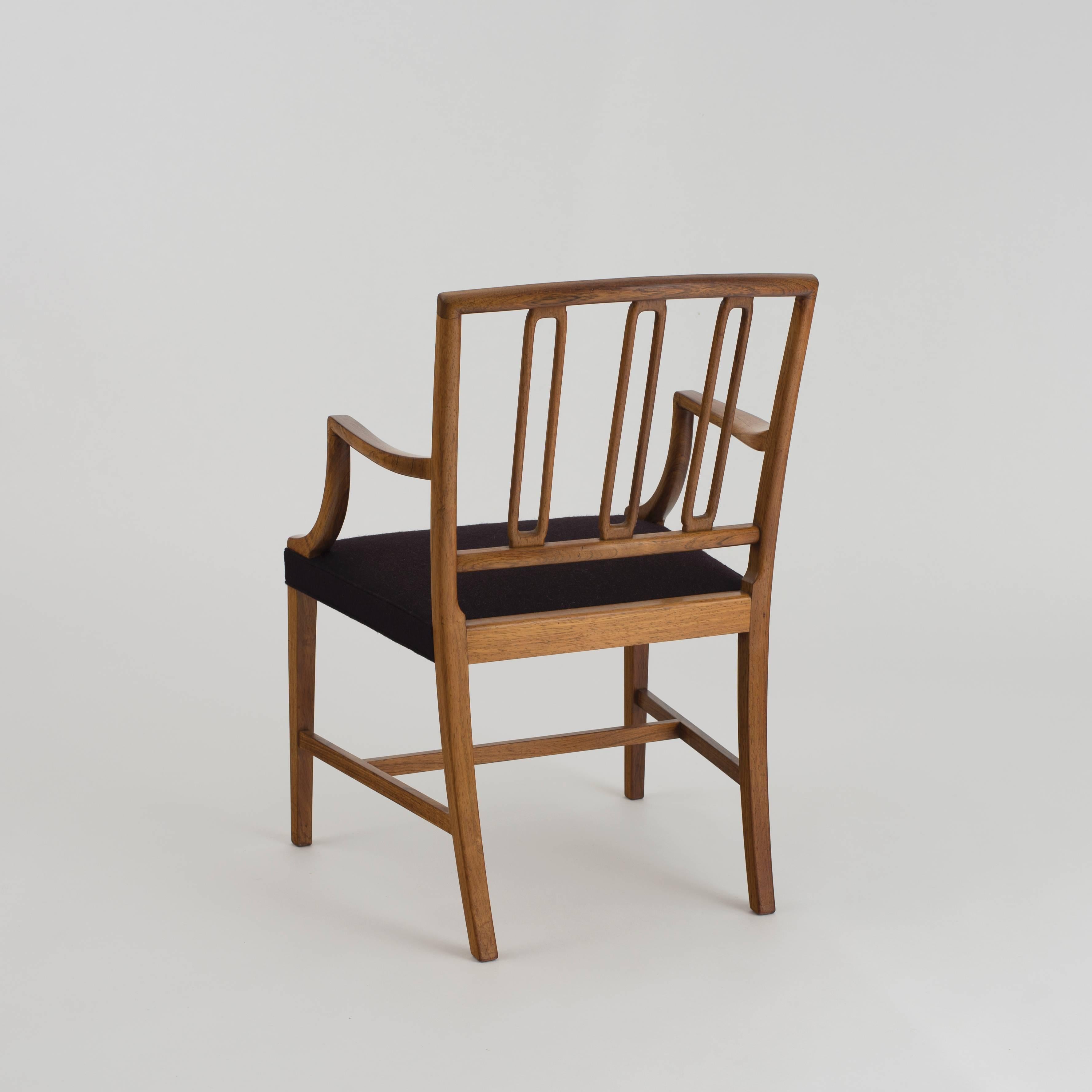 Scandinavian Modern Jacob Kjaer Armchair in Rosewood For Sale