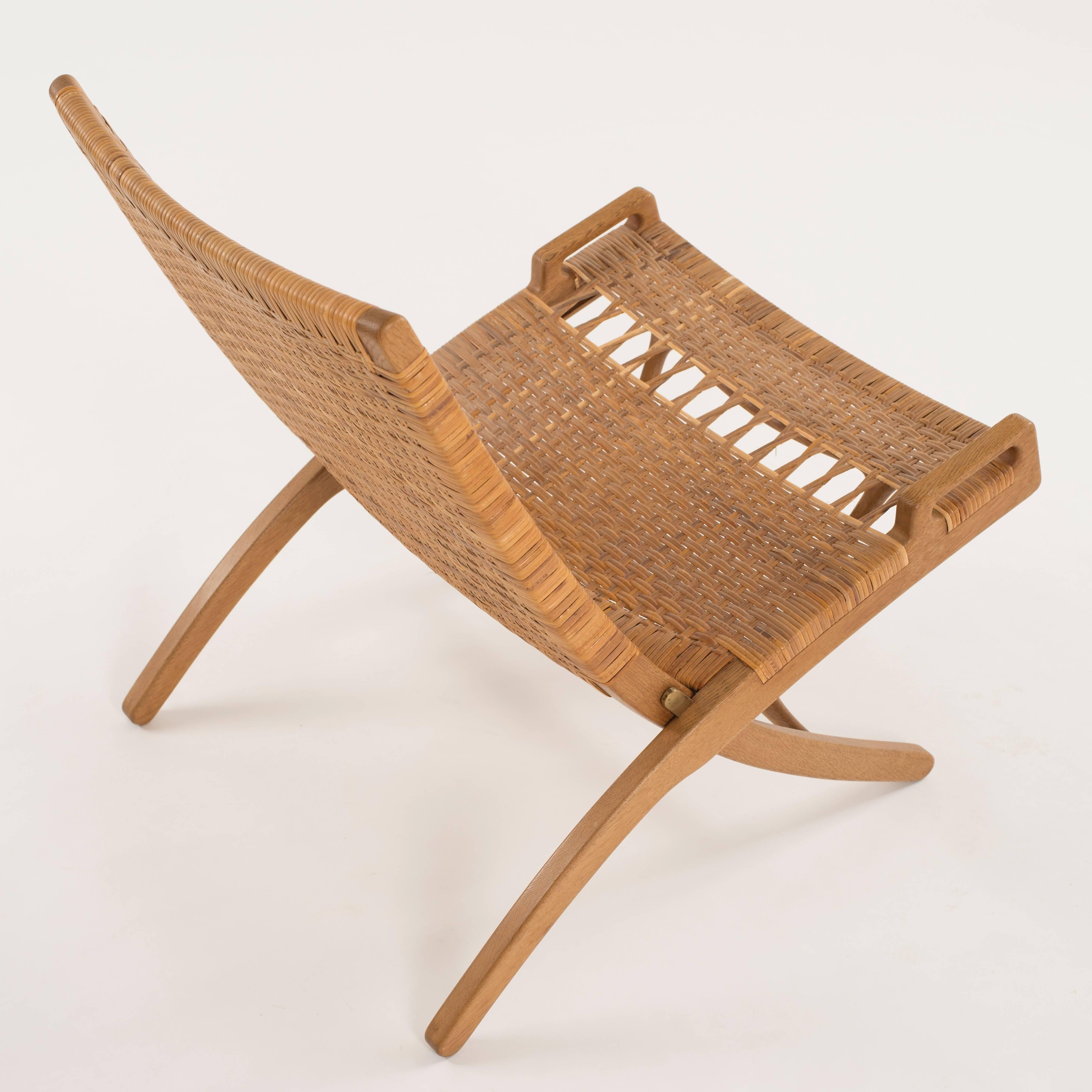 Scandinavian Modern Hans J. Wegner Folding Chair for Johannes Hansen For Sale