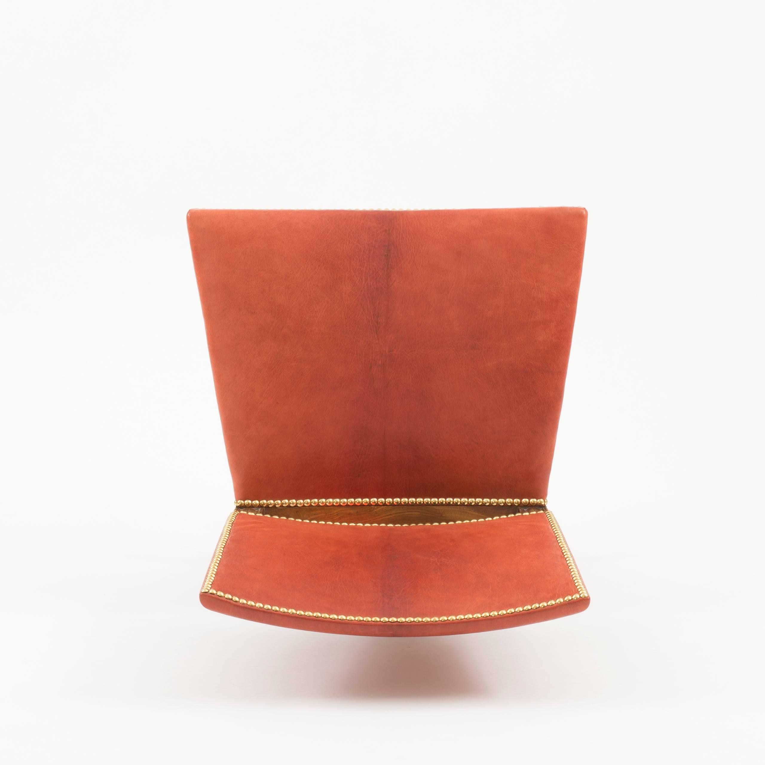 Milieu du XXe siècle Chaise rouge Kaare Klint, Rud. Rasmussen, années 1930 en vente