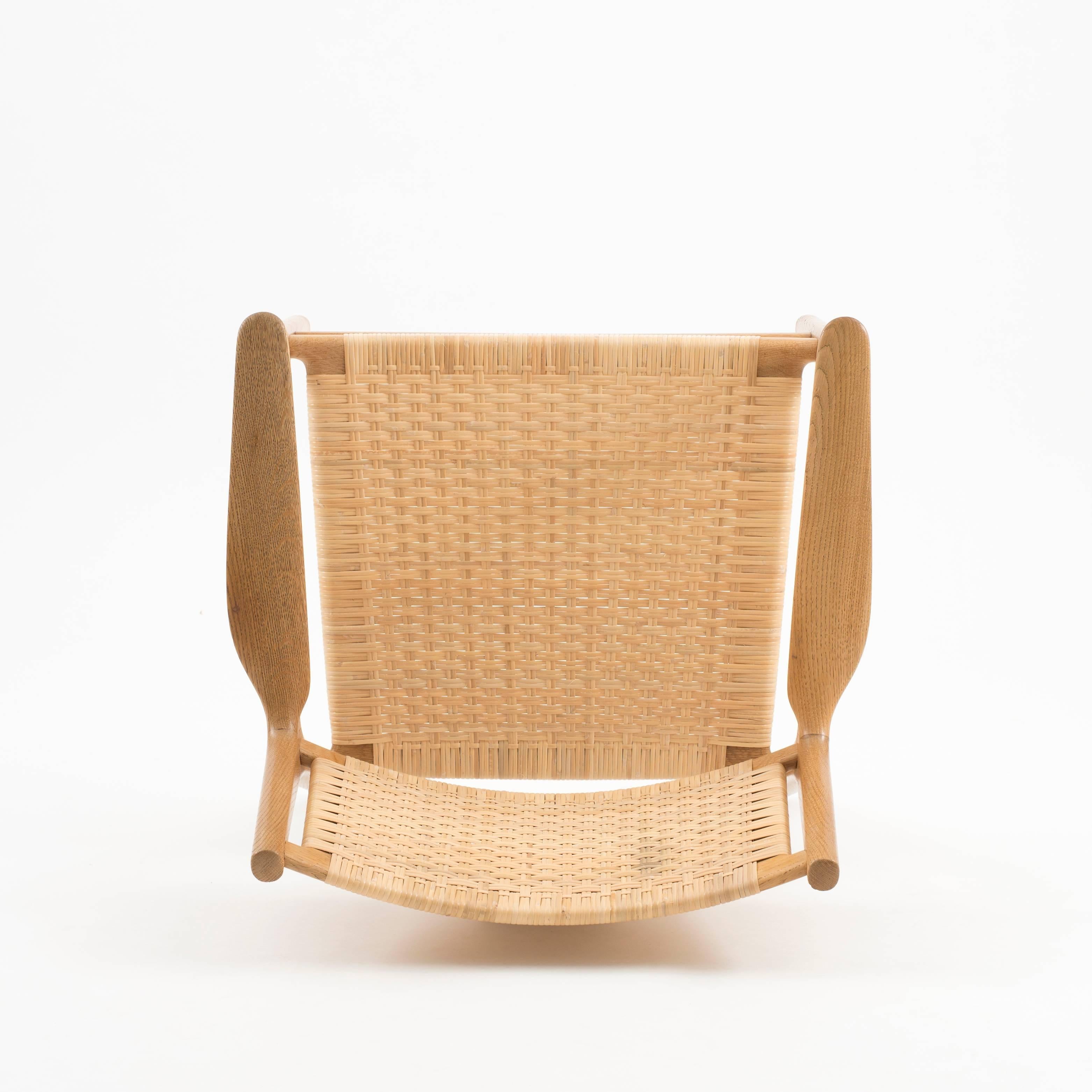 Fauteuil en chêne en chêne de Hans J. Wegner pour Johannes Hansen Bon état - En vente à Copenhagen, DK