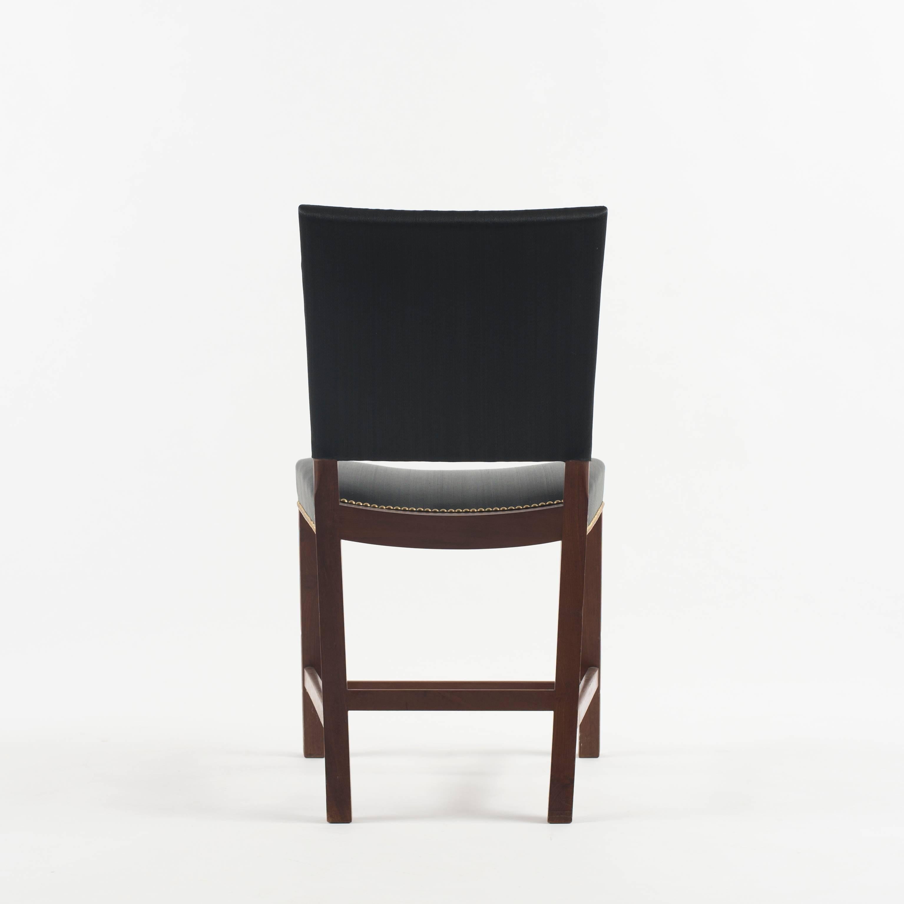 Kaare Klint Roter Stuhl für Rud. Rasmussen, 1930er Jahre (Skandinavische Moderne) im Angebot