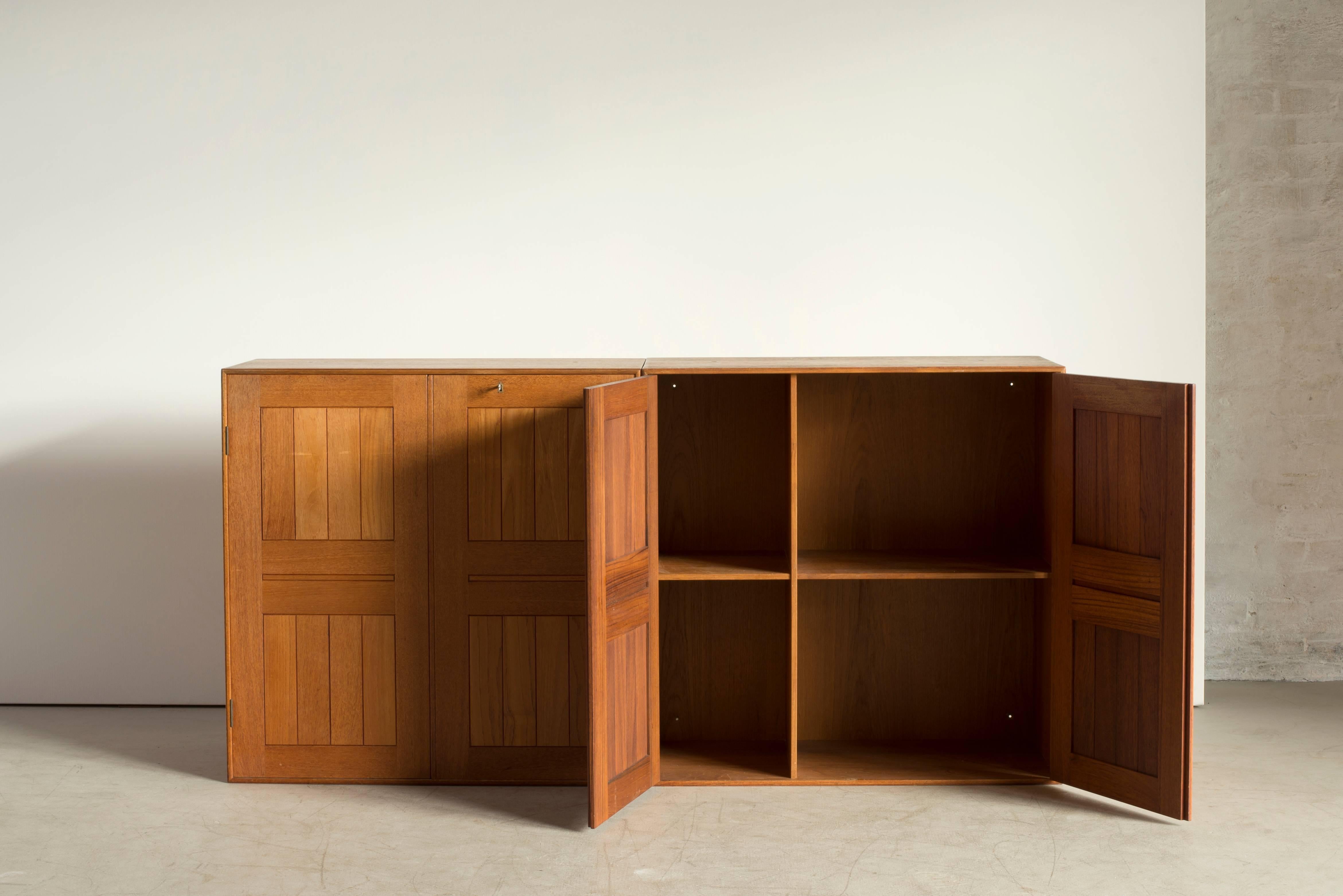 Pair of Mogens Koch Cabinets in Teak for Rud. Rasmussen In Good Condition In Copenhagen, DK