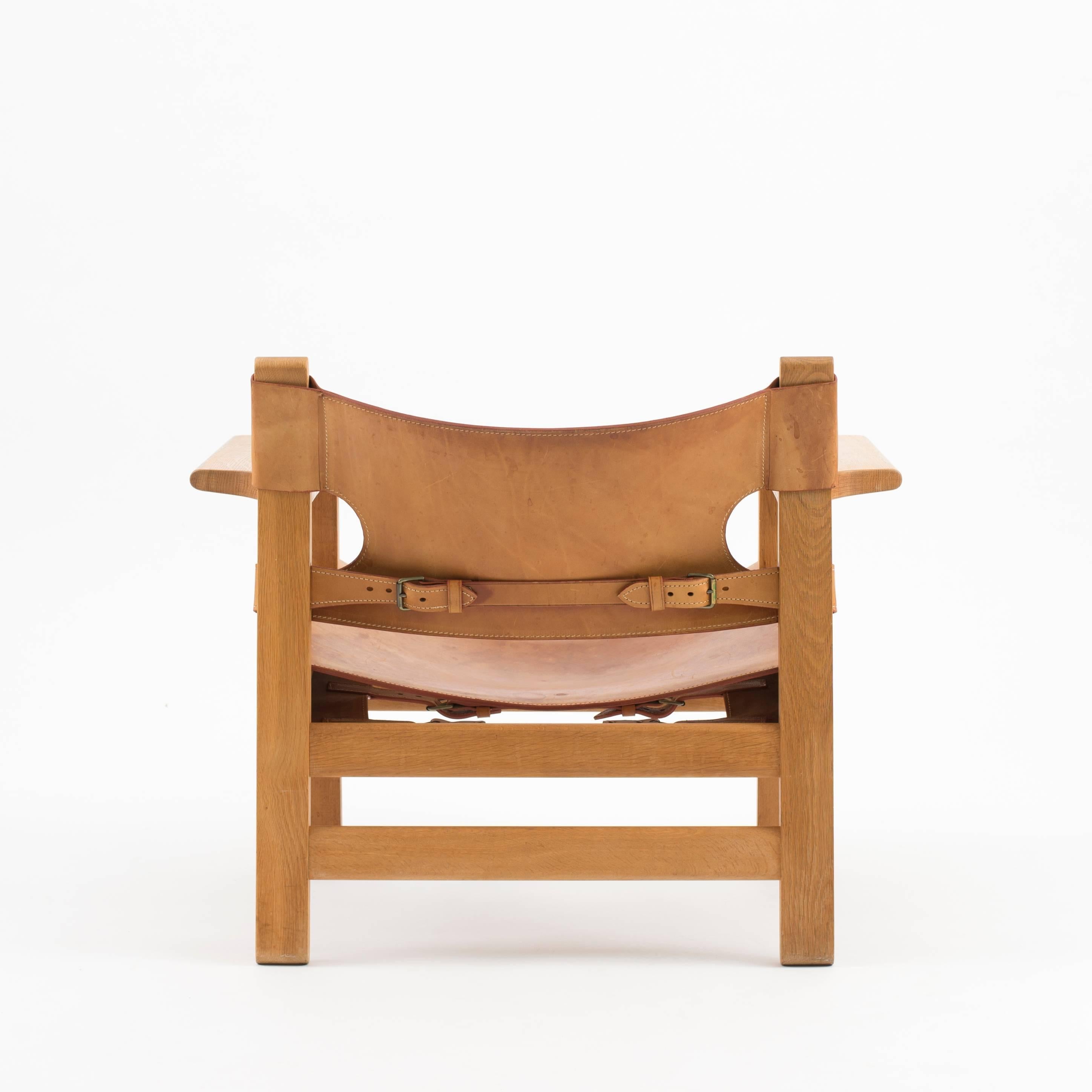 20th Century Pair of Spanish Chairs by Børge Mogensen for Fredericia Furniture